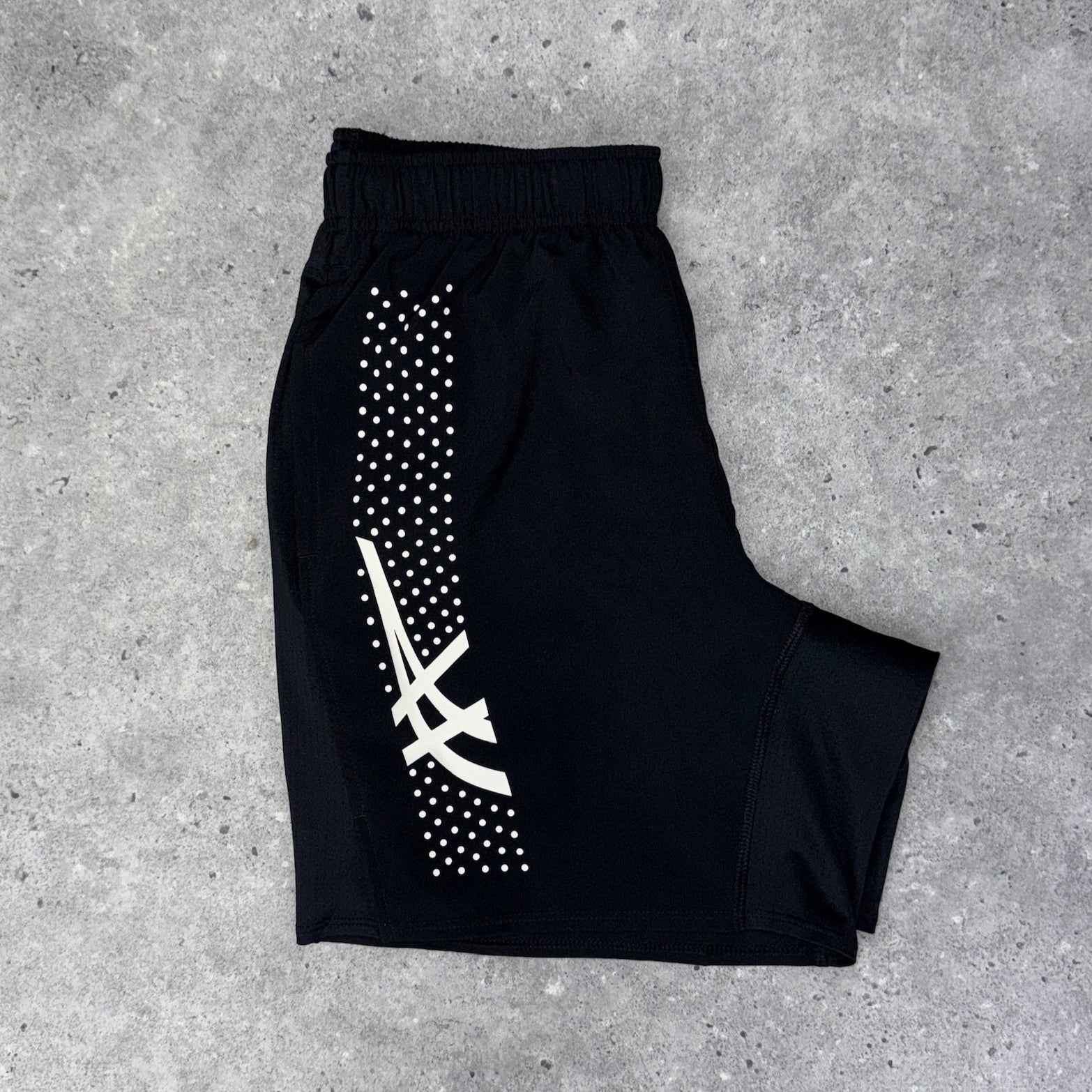 asics icon 1/4 zip set 'black'