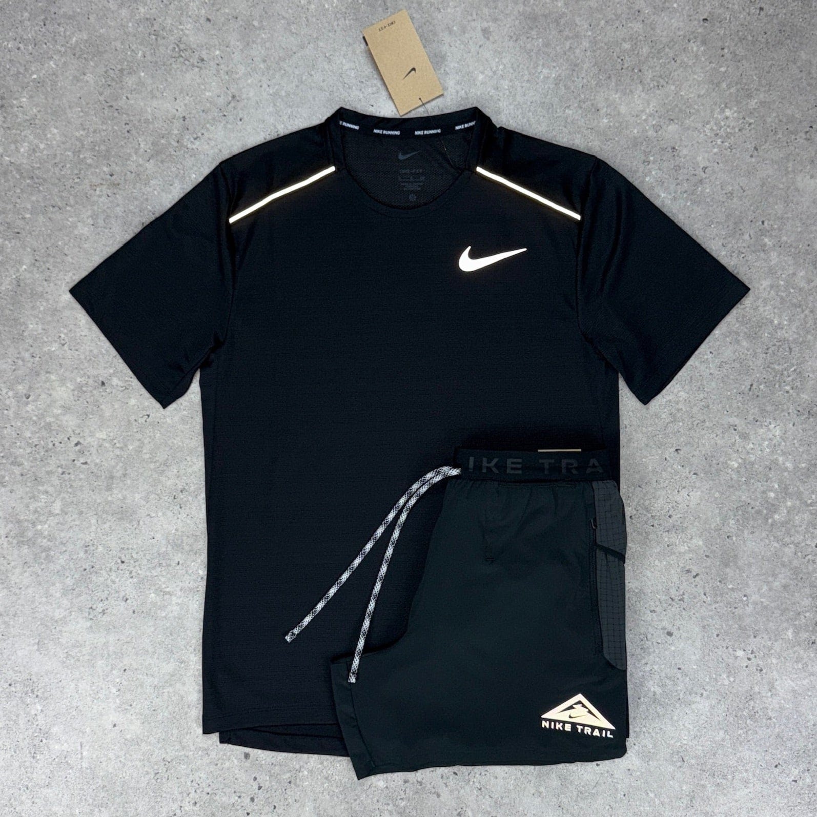 Nike miler 1.0 trail set 'black'