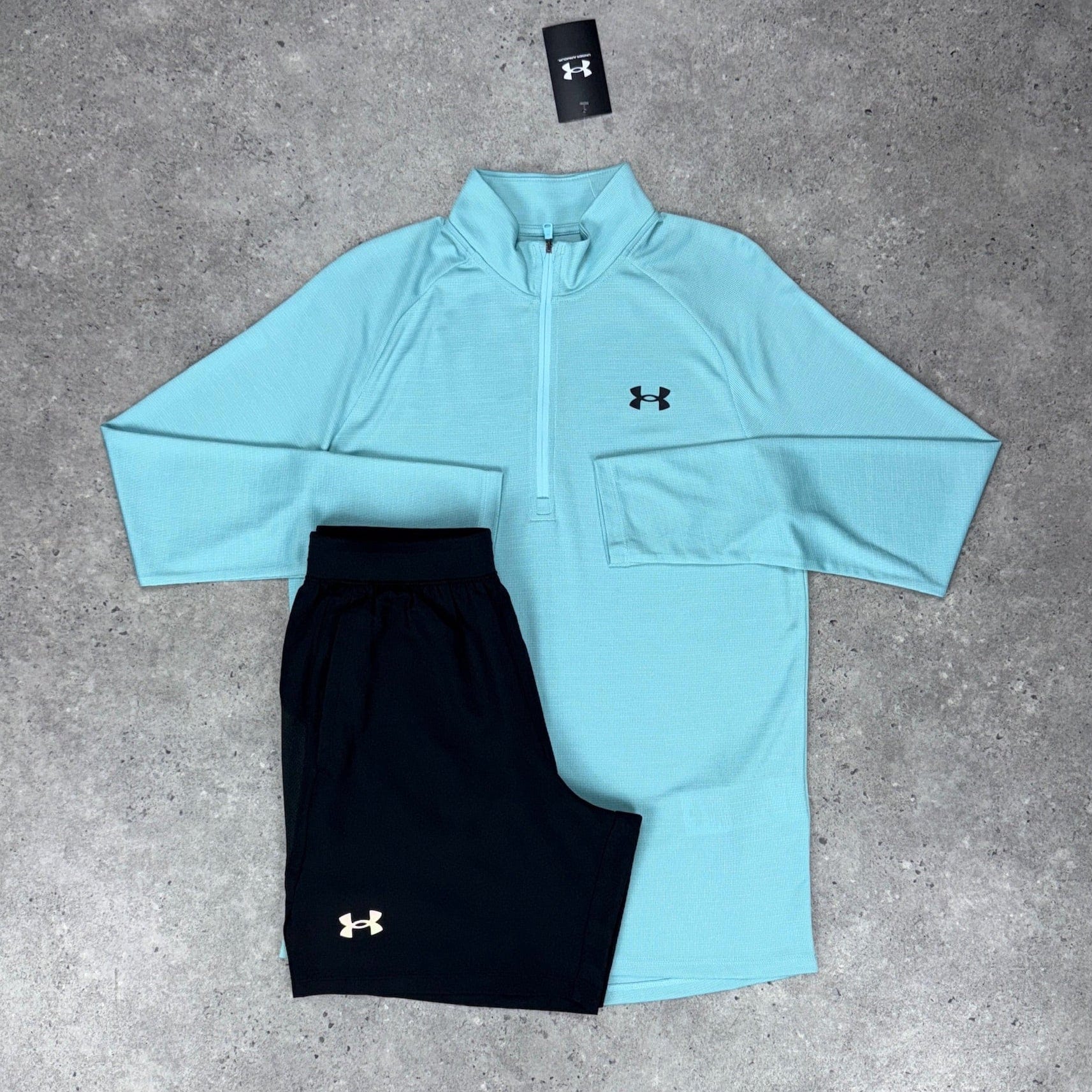 Under armour tech 1/4 zip set 'blue/black'