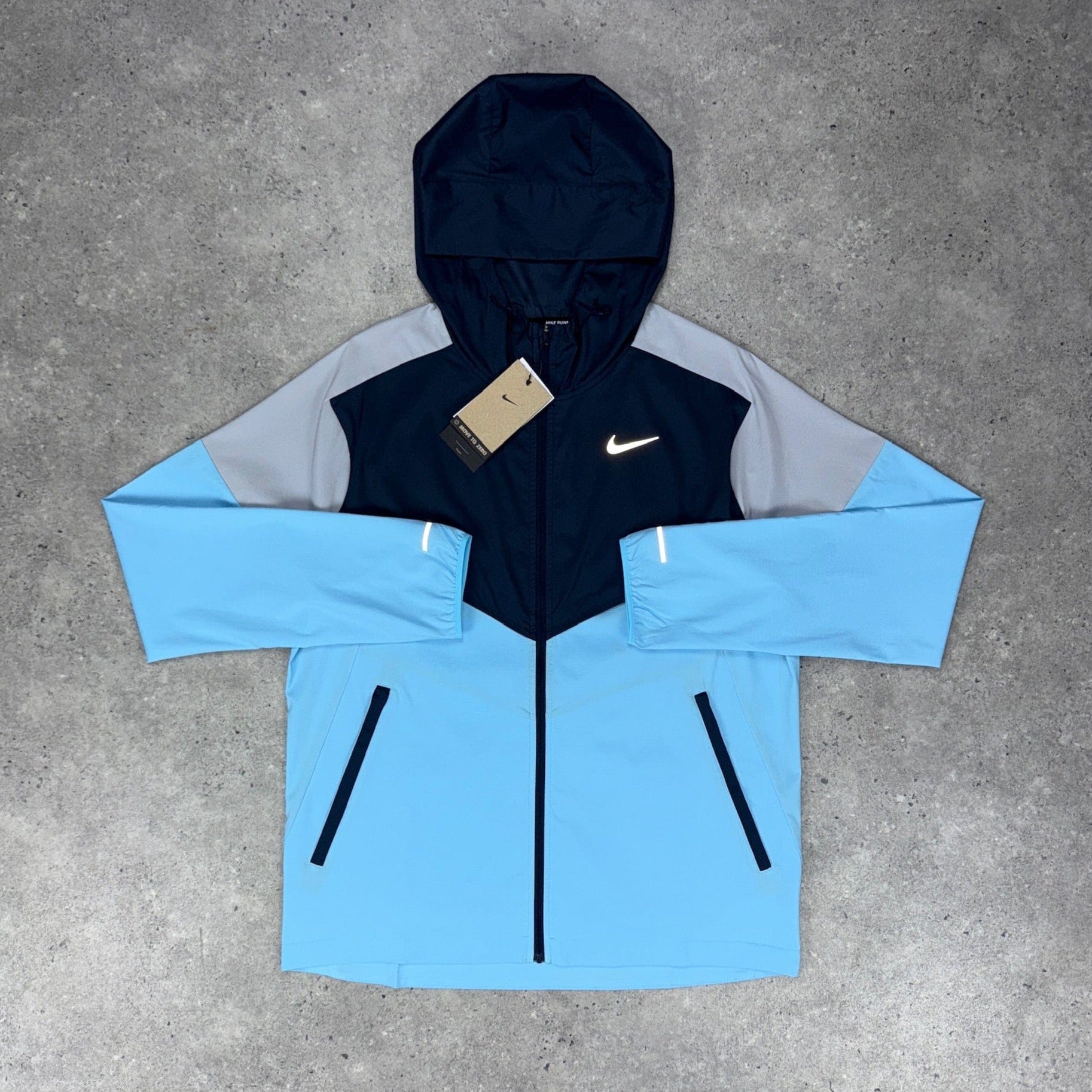 Nike repel windrunner jacket 'aquarius blue' - Main Image