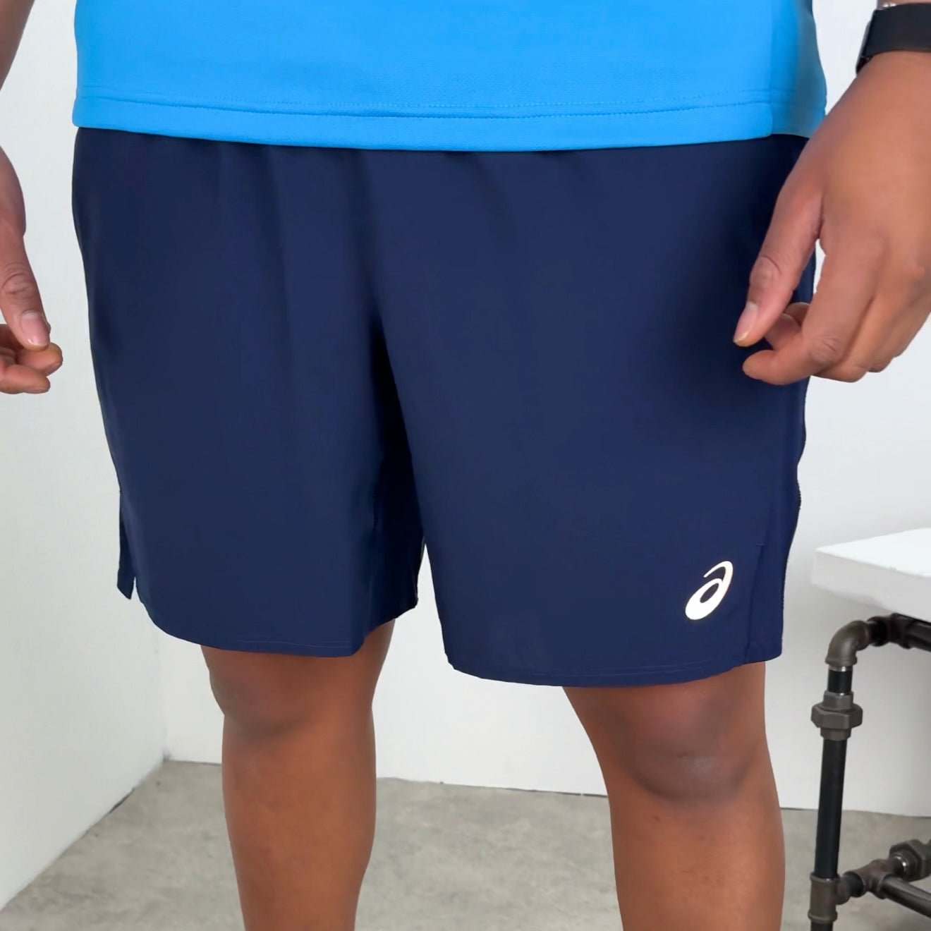 Asics performance run short 18cm 'midnight'