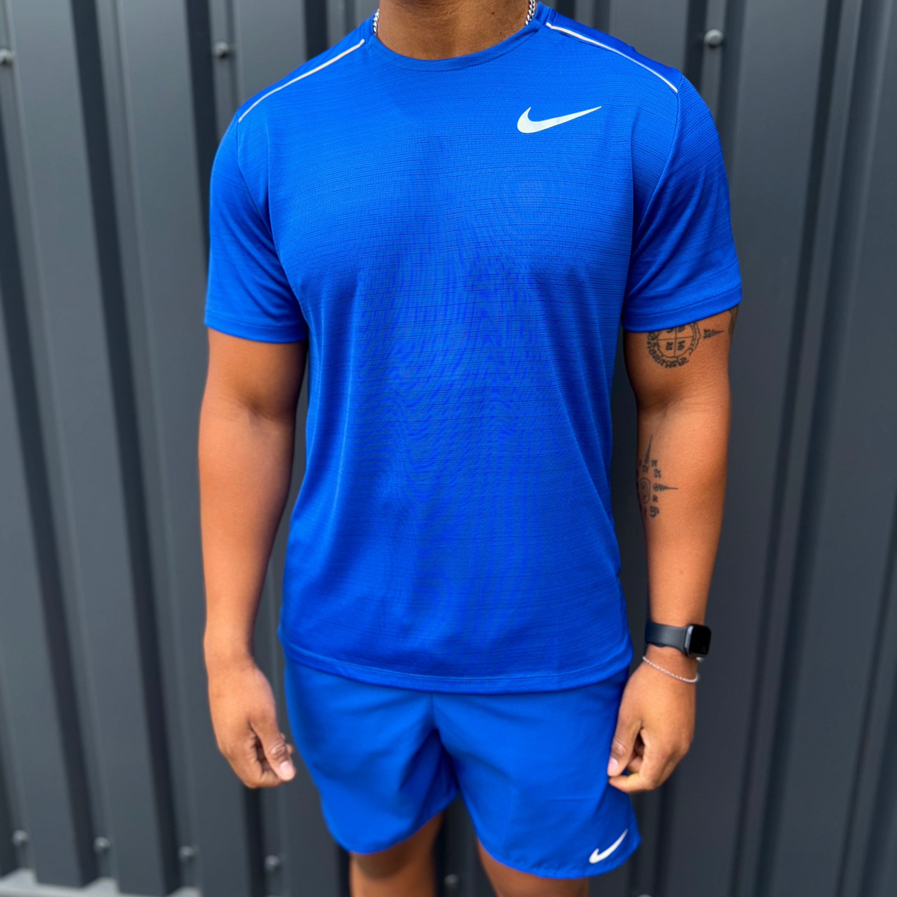 Nike miler 1.0 t-shirt 'royal blue' set
