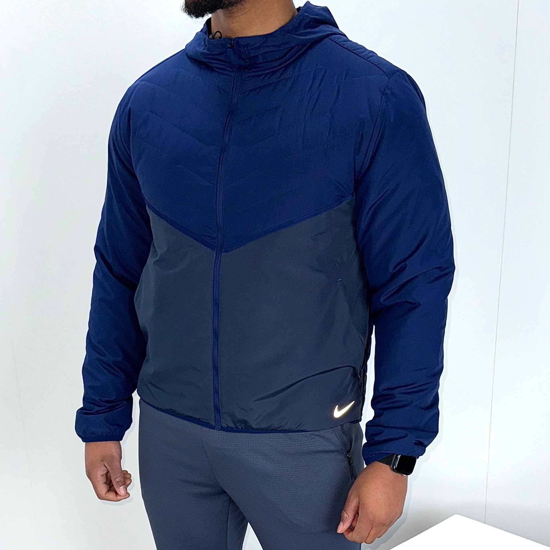 Men's Nike aerolayer coat in thunder blue