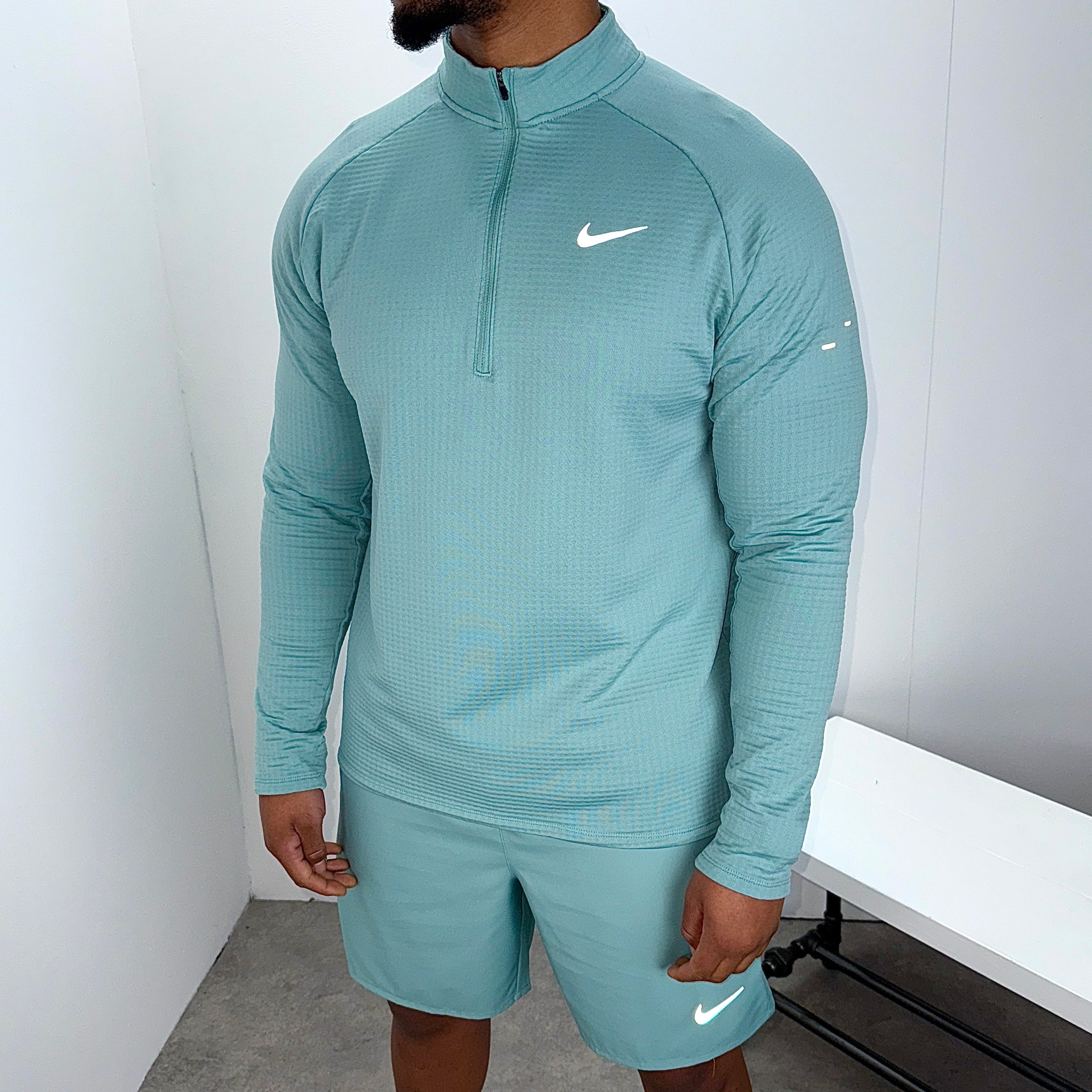 Men's Nike stride therma 1/4 zip in cannon