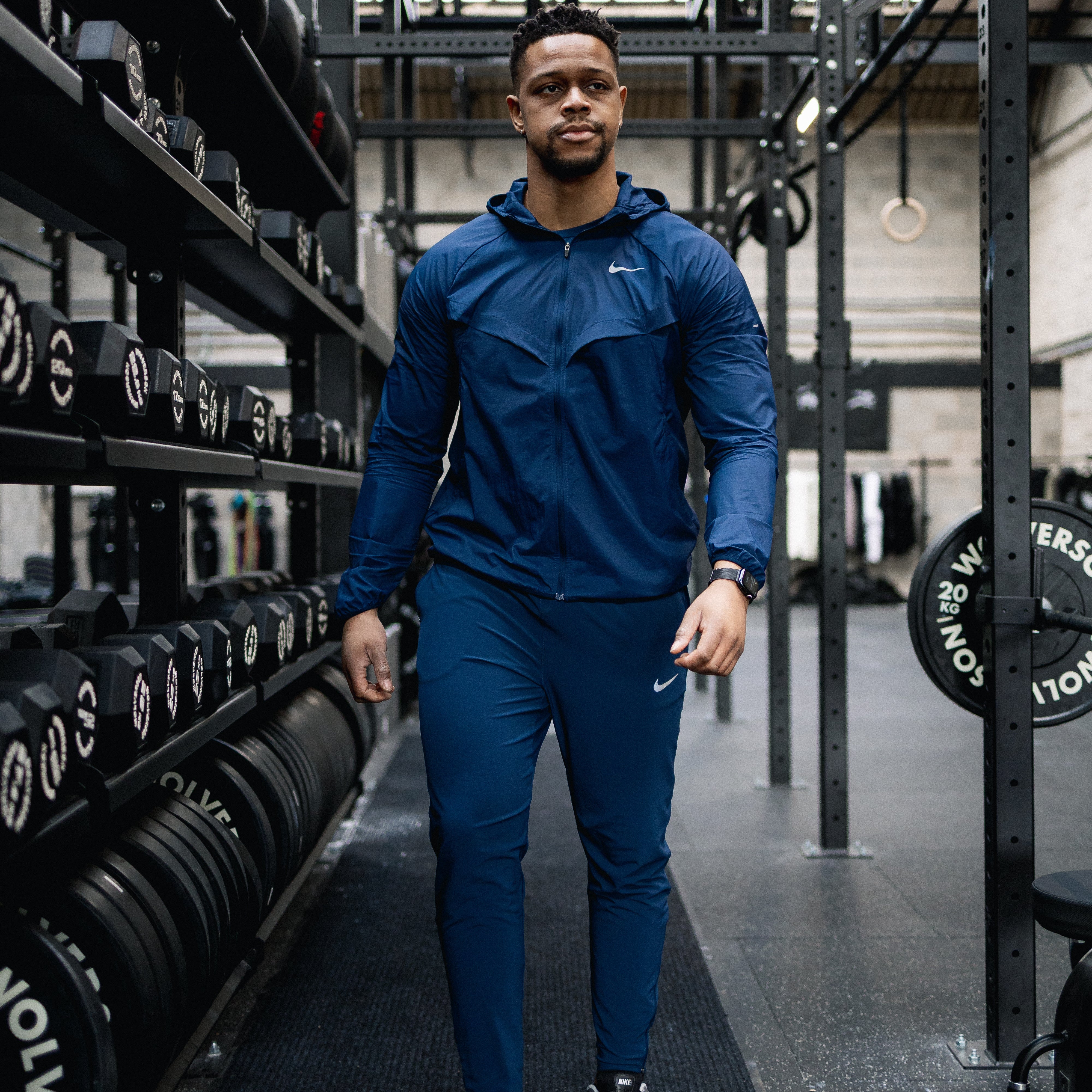 Nike Stride Jacket Pants Set 'Midnight'
