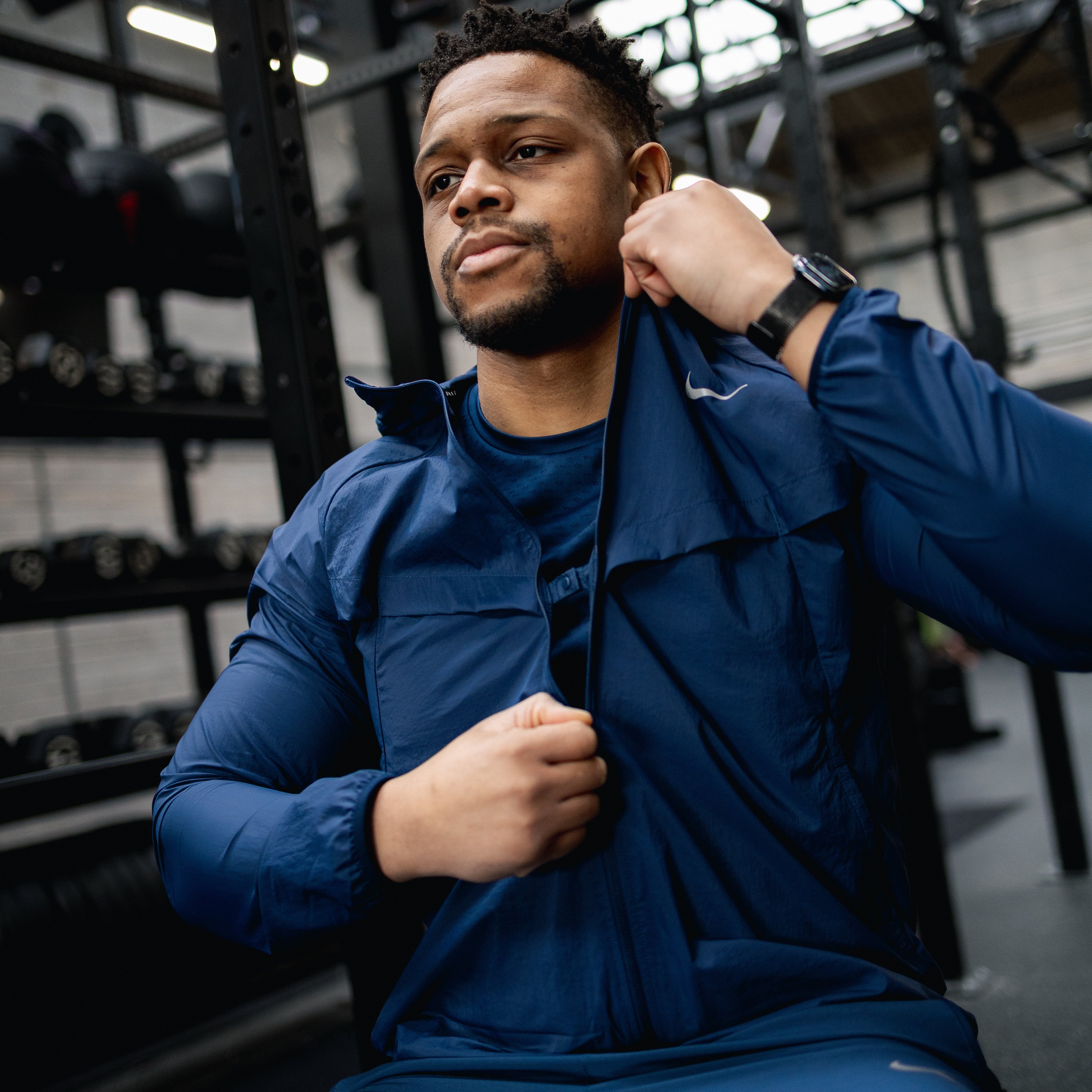 Nike Stride Jacket Pants Set 'Midnight'