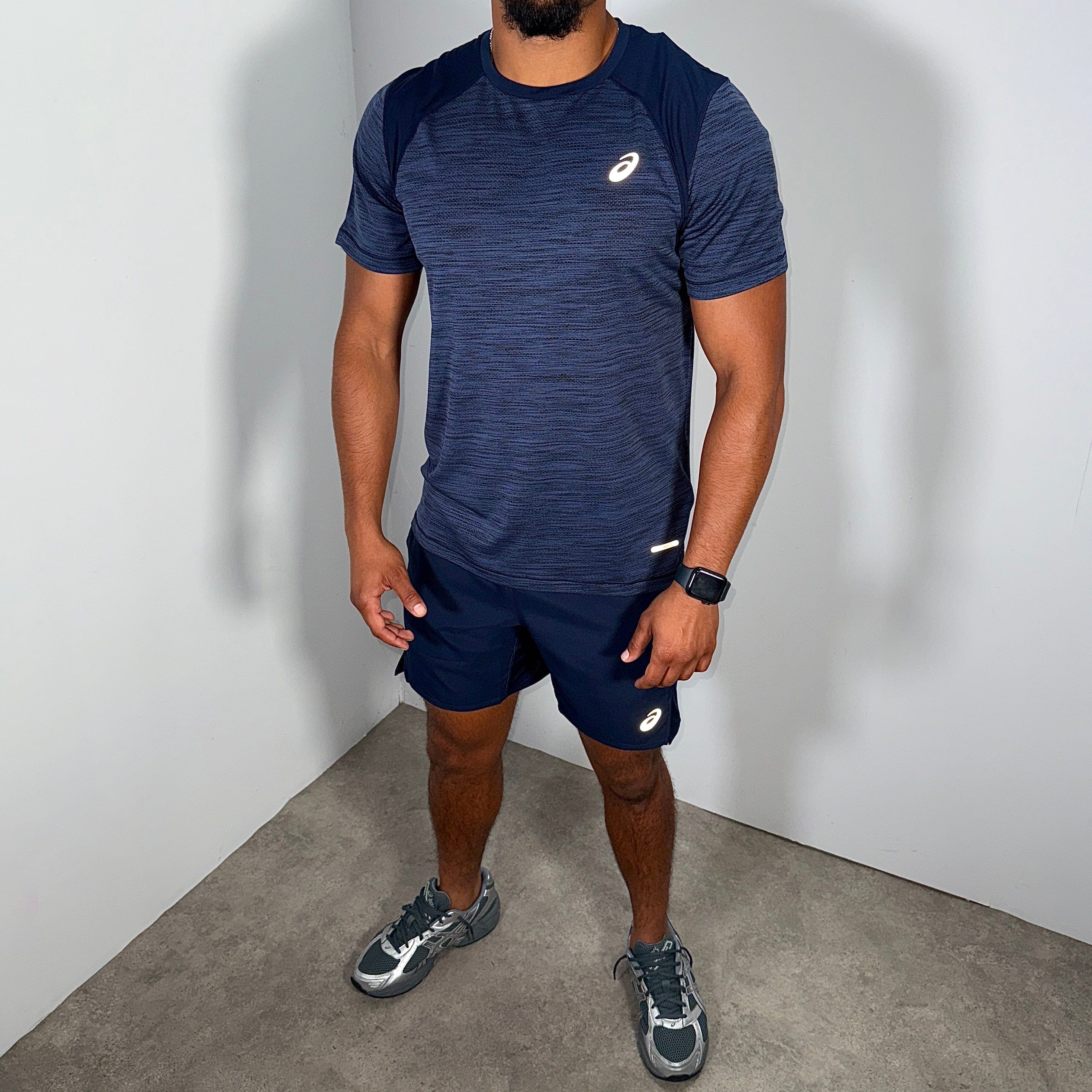 Asics road t-shirt 'midnight'
