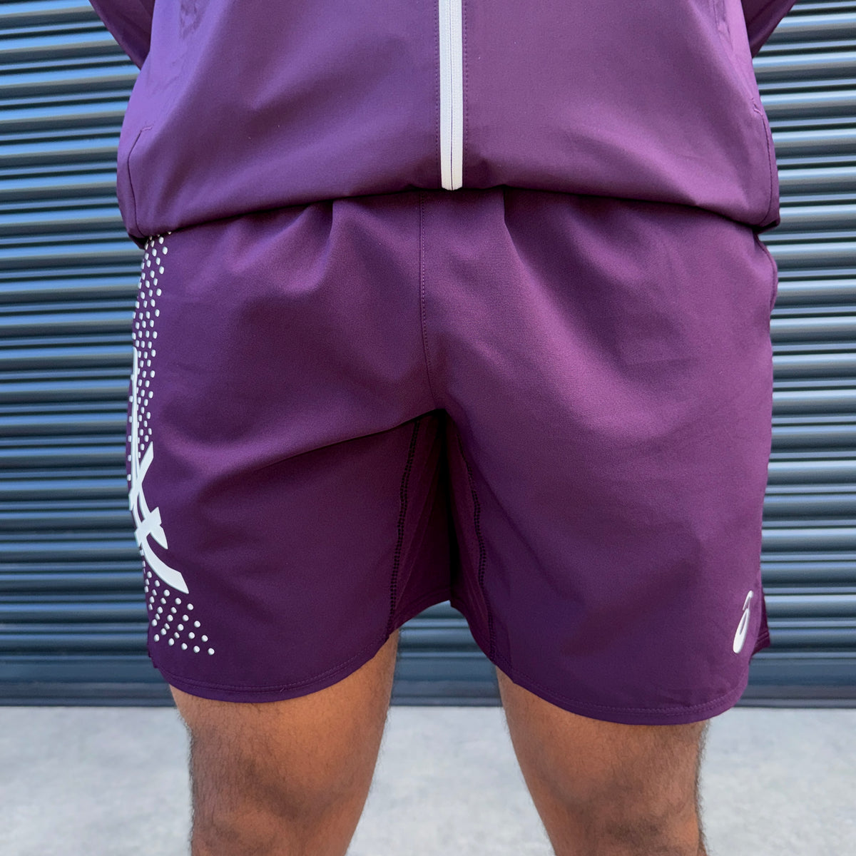 ASICS Icon 18cm Shorts 'Dark Aubergine'