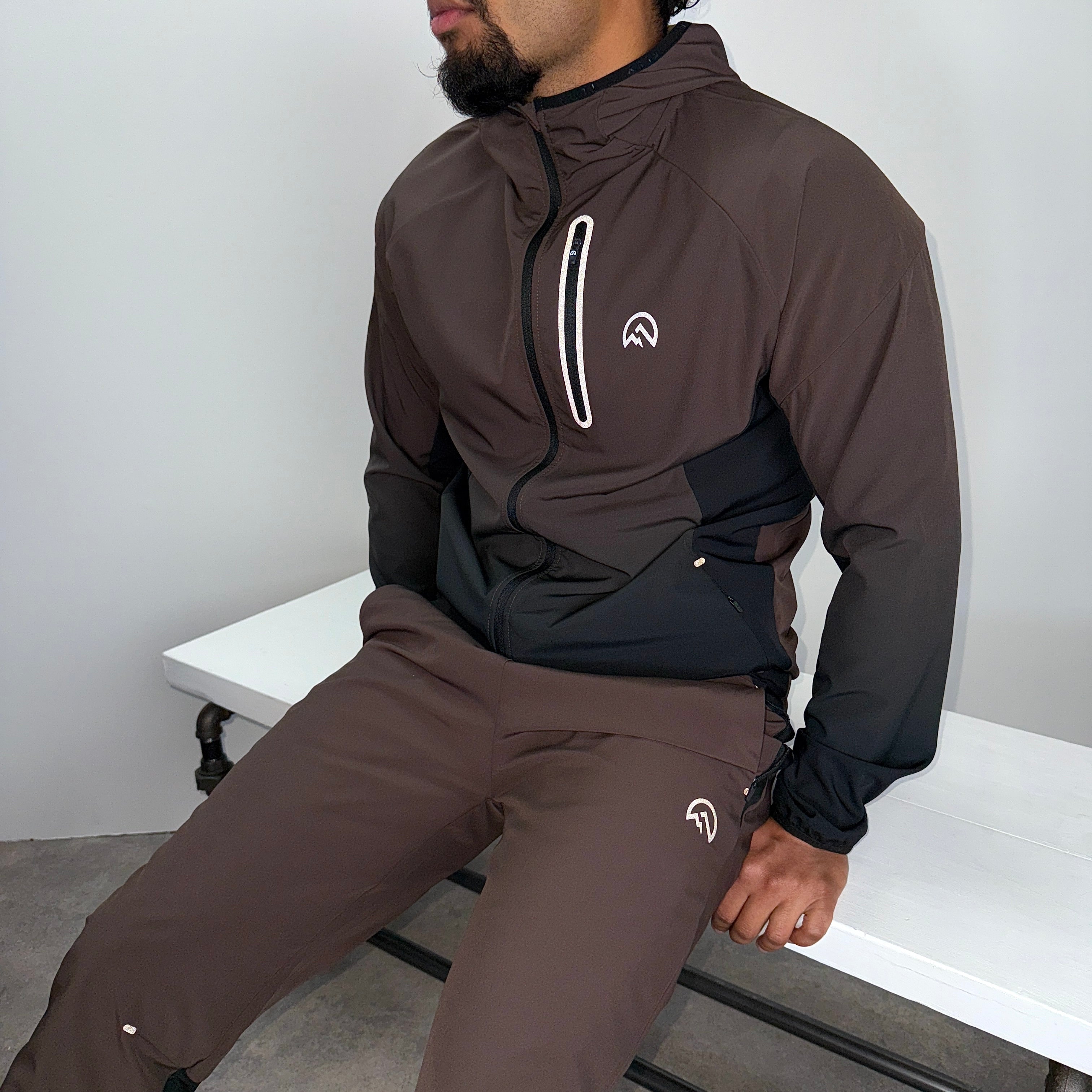 Flux gradient tracksuit set 'chocolate/black'