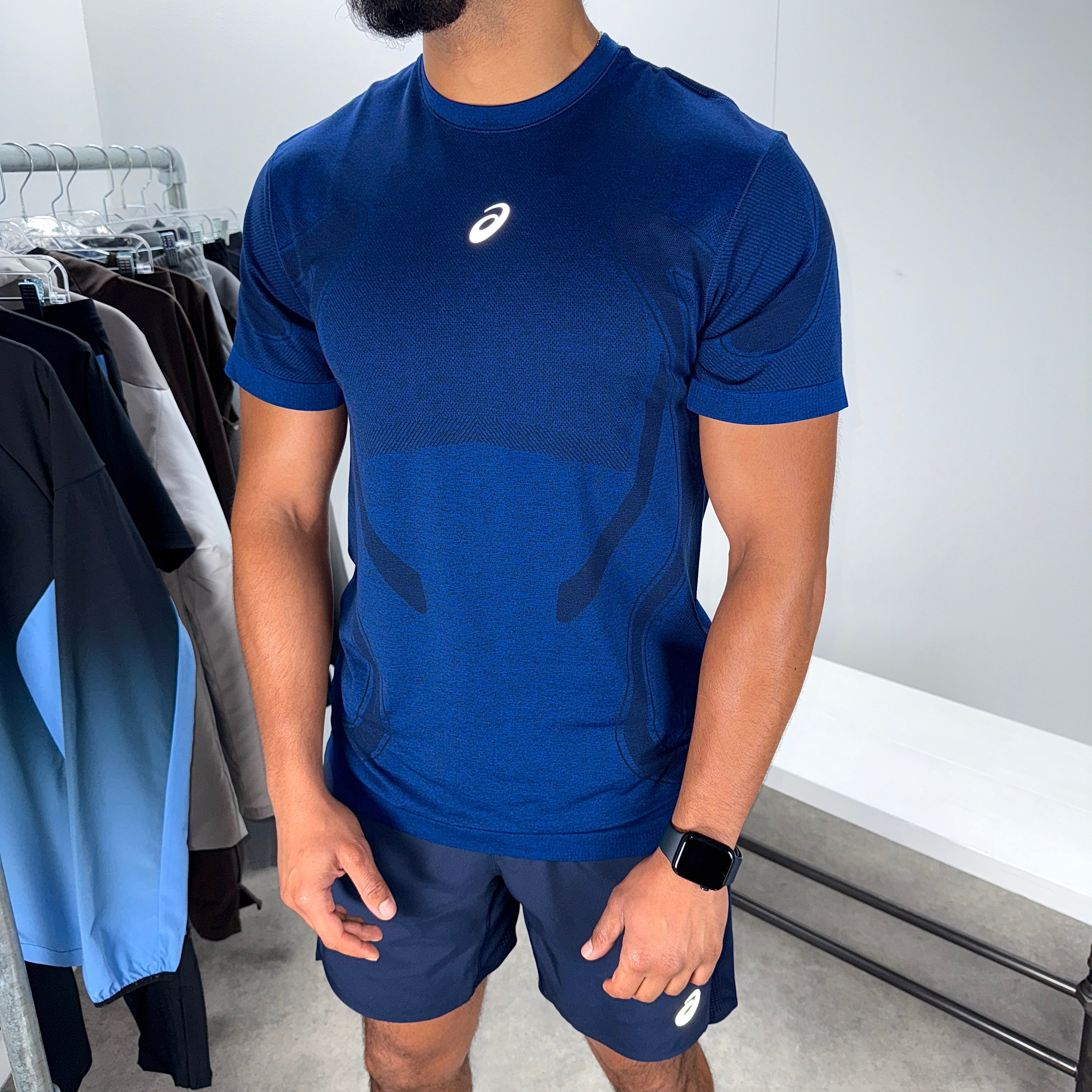 Asics seamless set 'navy/midnight'