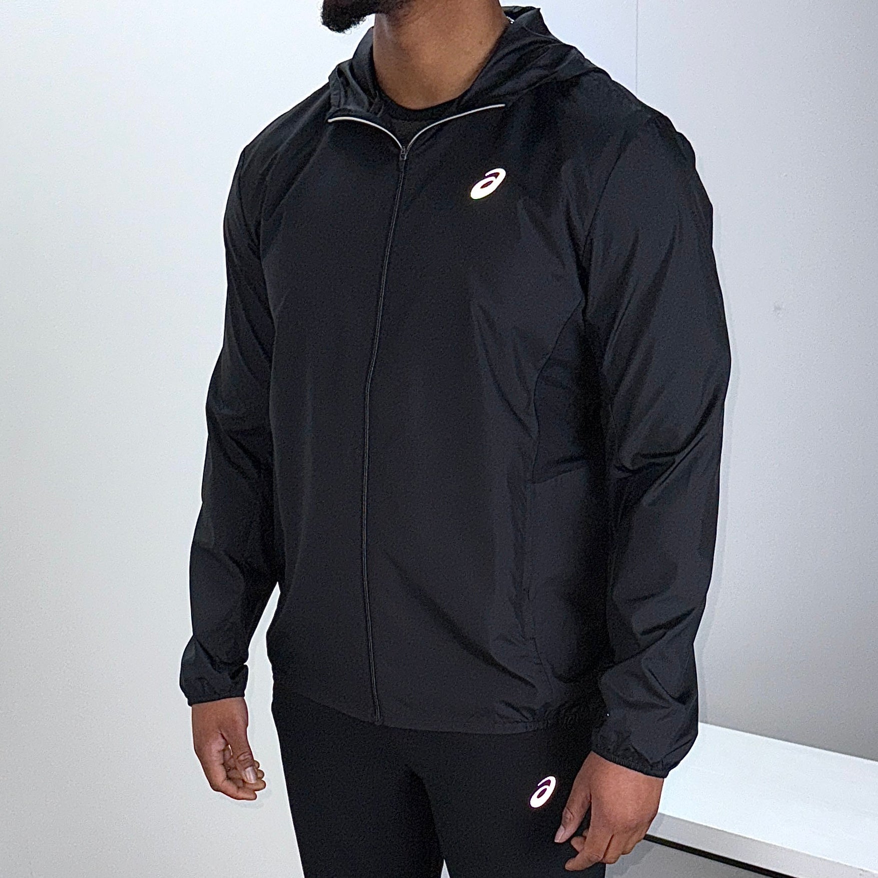 Asics core jacket gel-1130 set 'steel black'