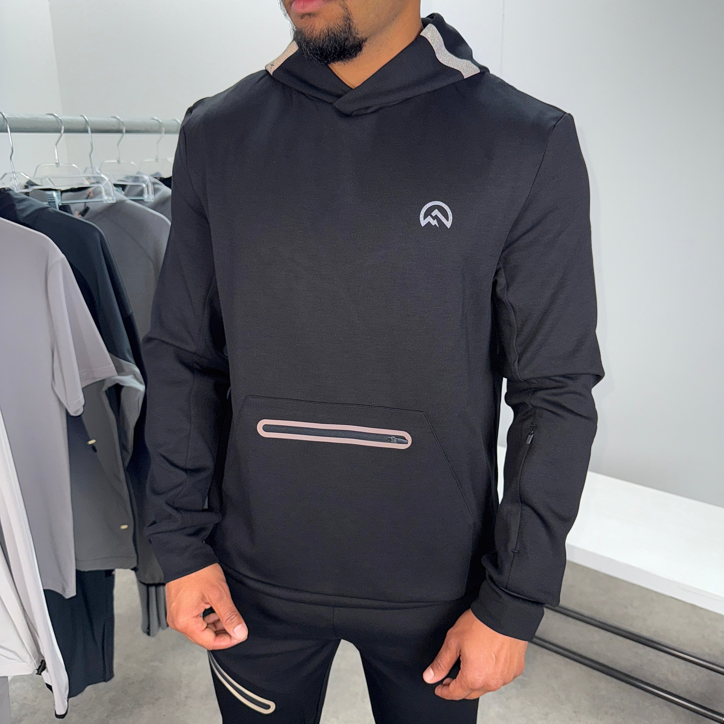 Flux velar hoodie tracksuit set 'black'