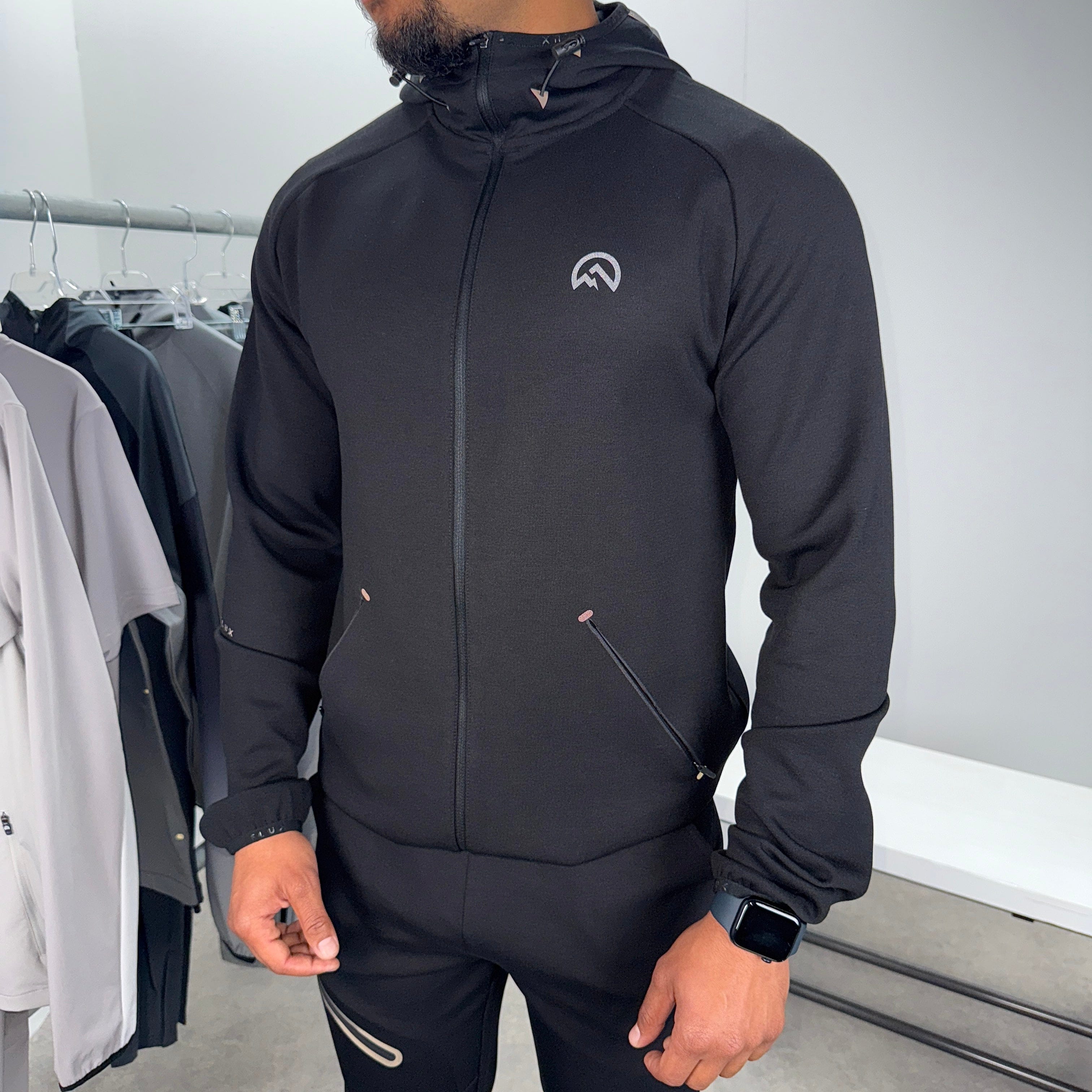 Flux velar jacket tracksuit set 'black'