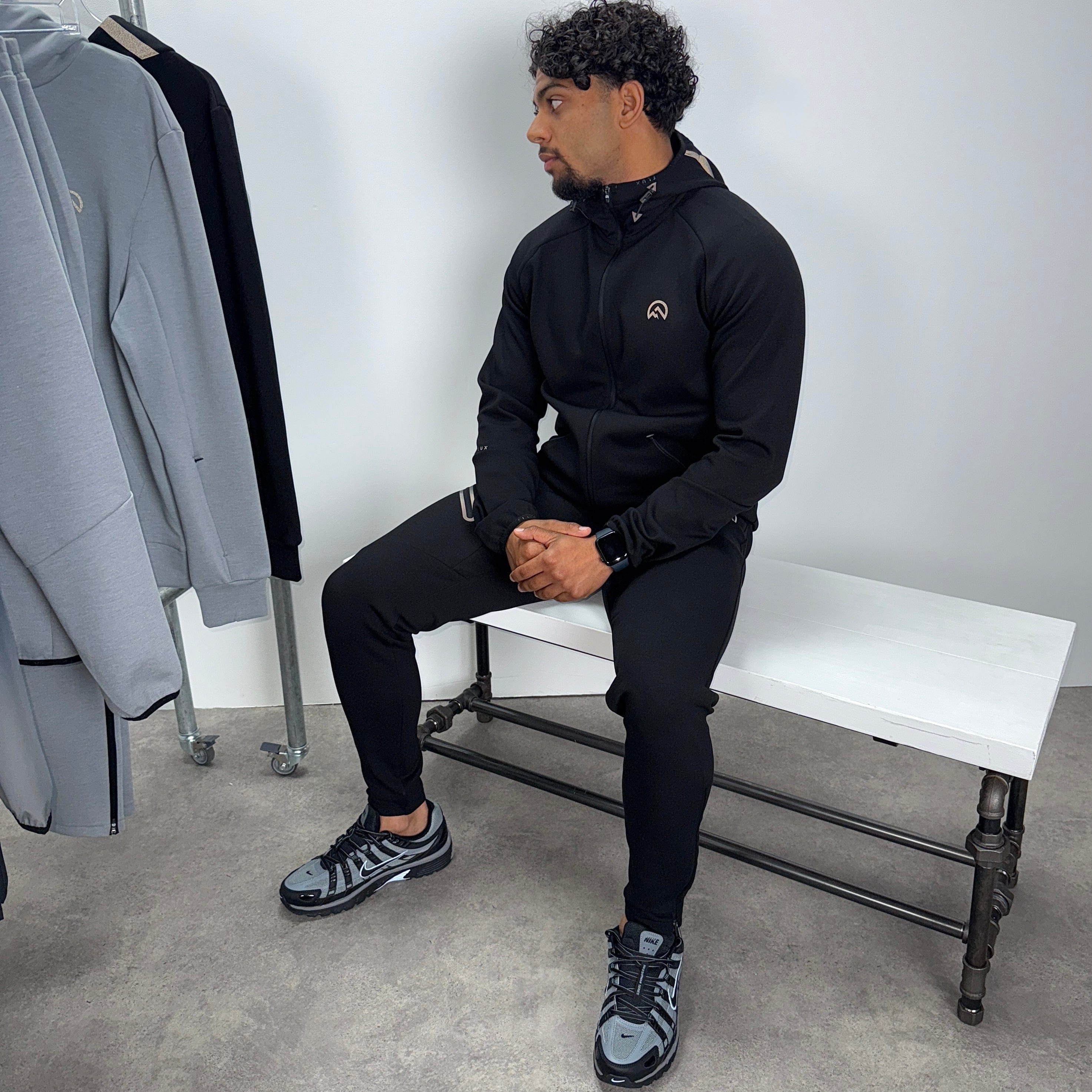 Flux velar jacket tracksuit set 'black'