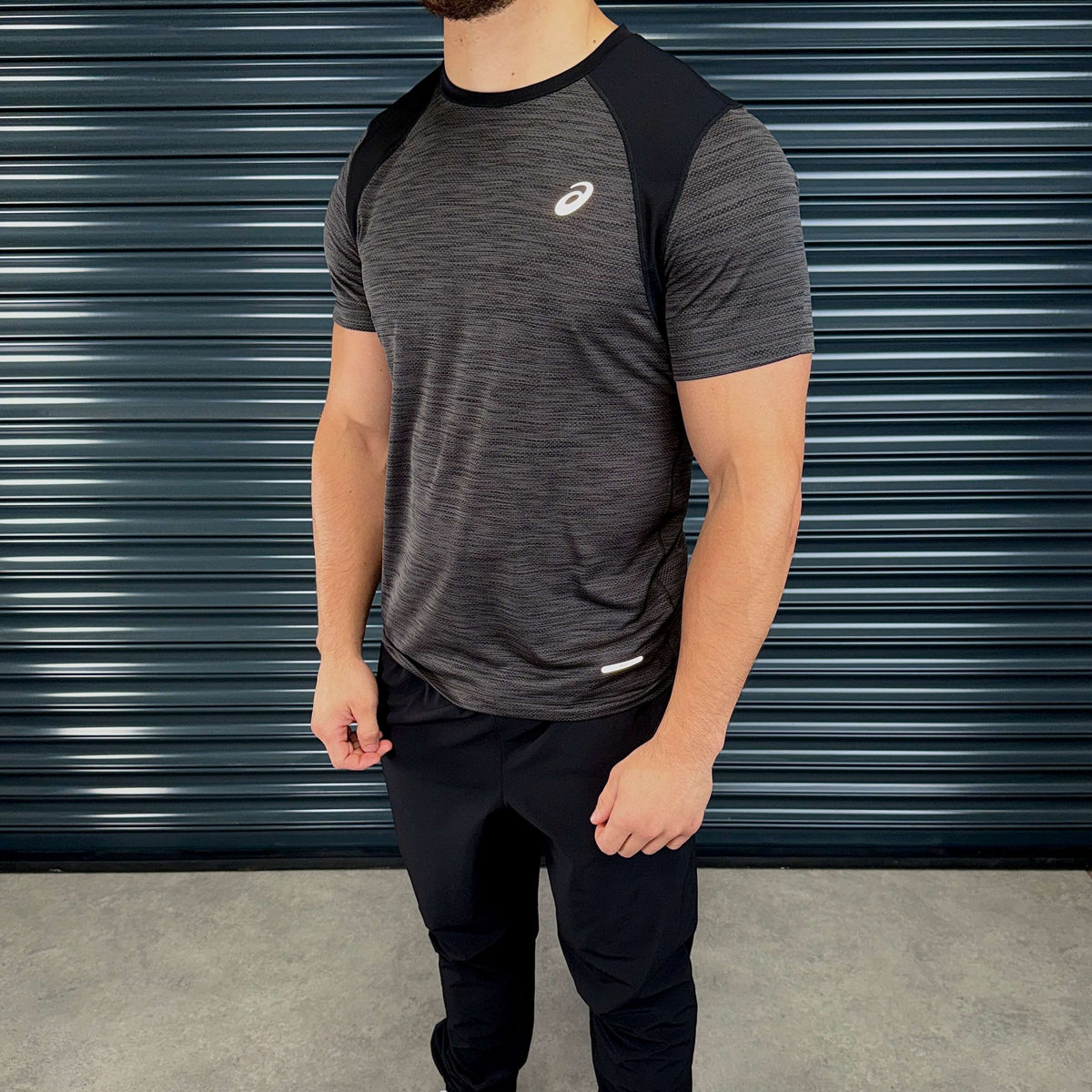 ASICS Road T-Shirt 'Black/Grey'