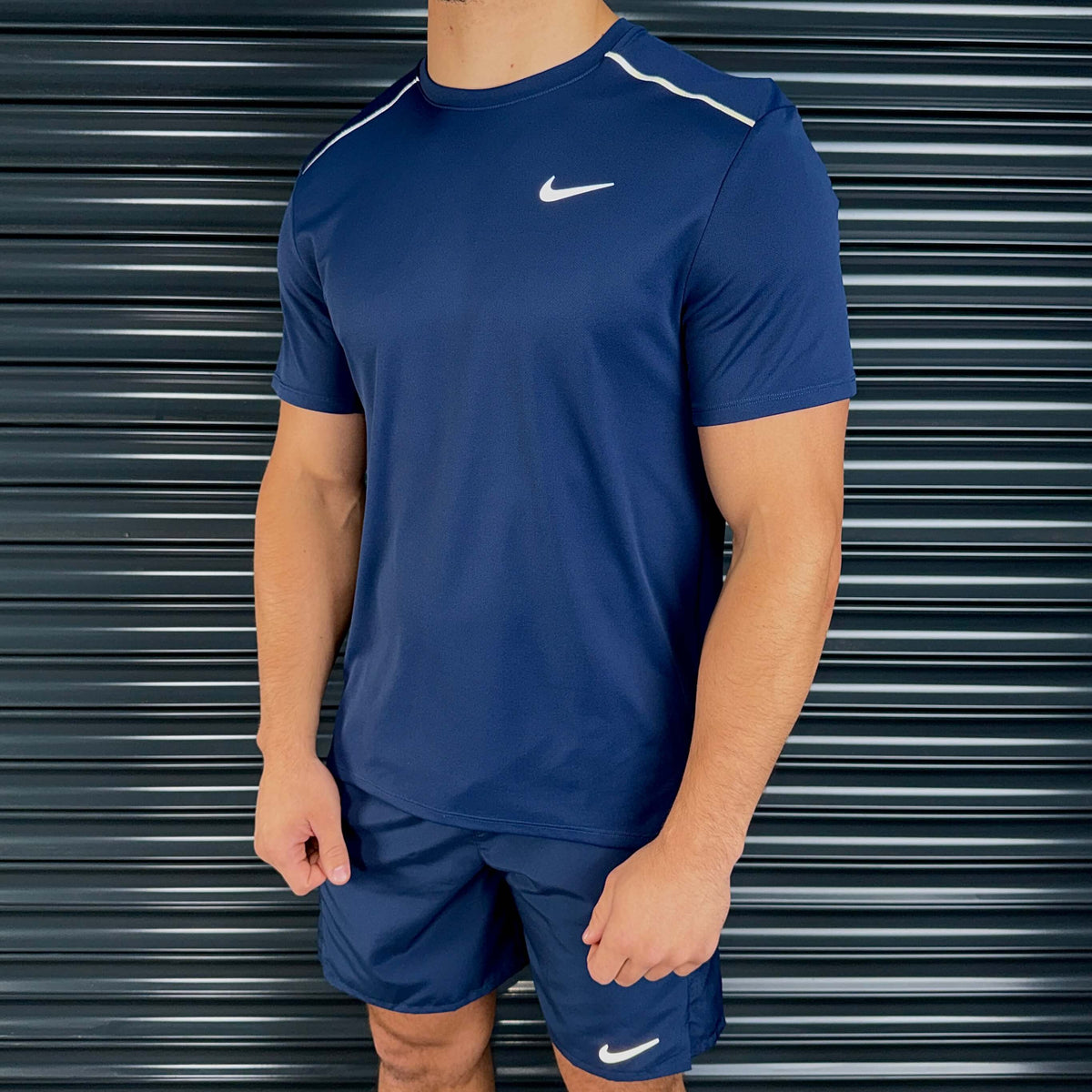 Nike Miler 1.0 Shorts Set 'Midnight'