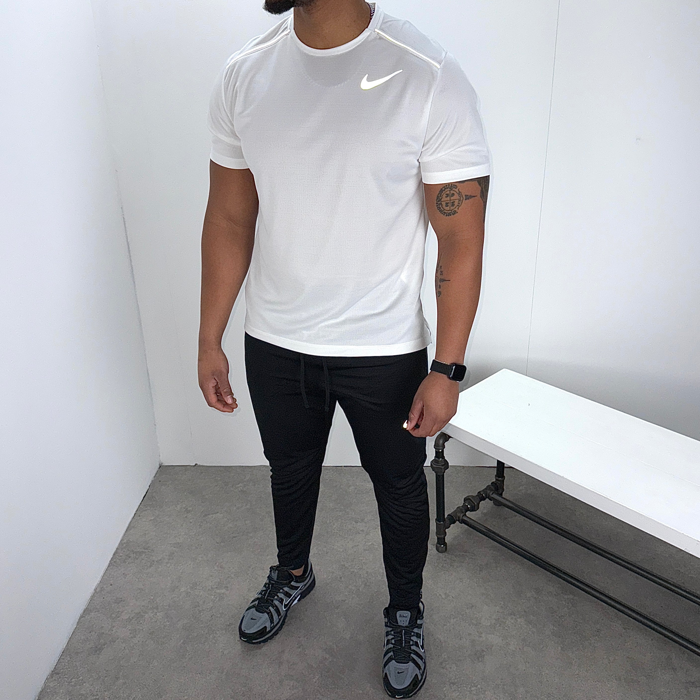 Nike miler 1.0 T-shirt 'white'