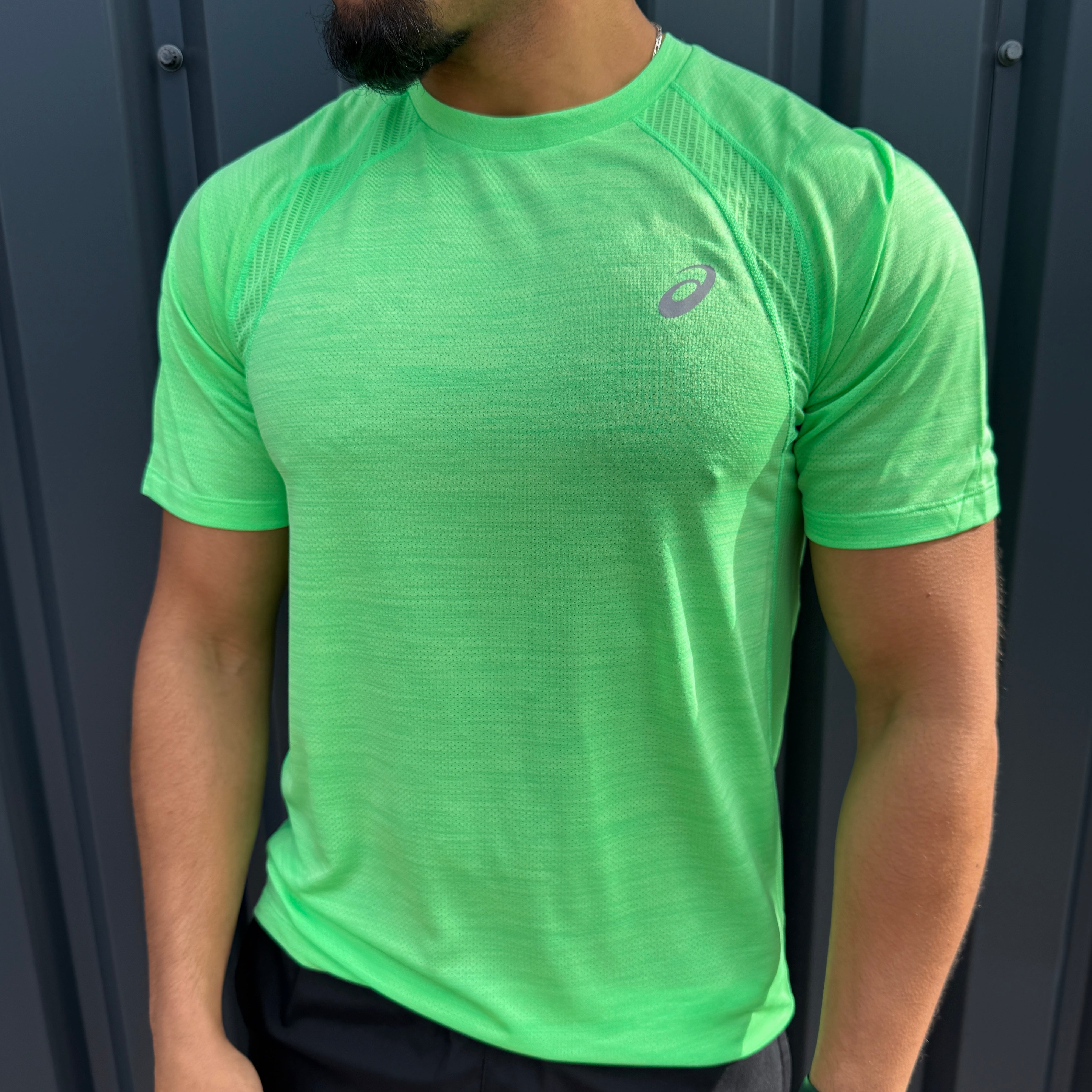 ASICS Road T-Shirt Set 'Vital Green/Black'