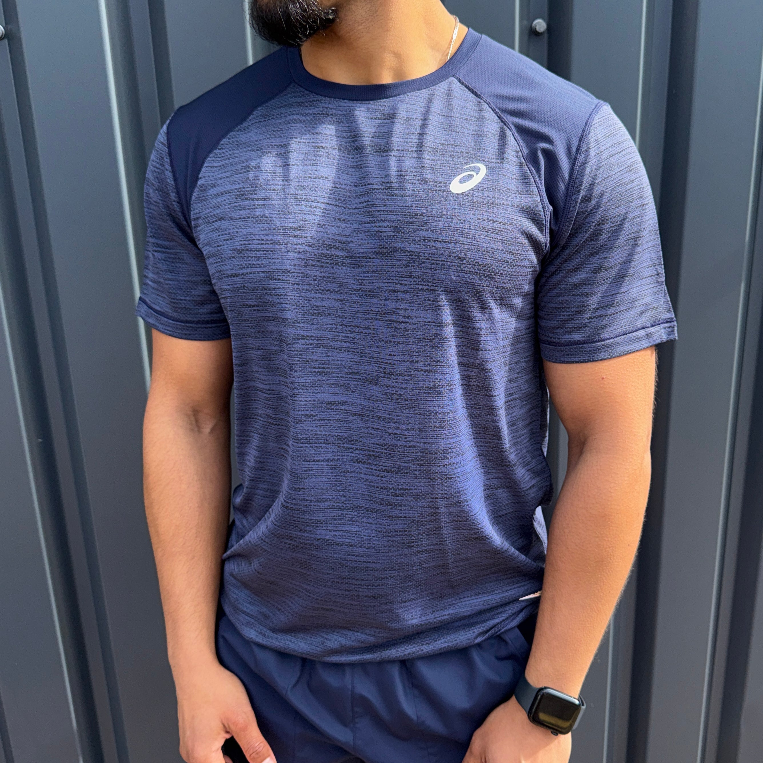 ASICS Road T-Shirt Lite Pants Set 'Midnight'