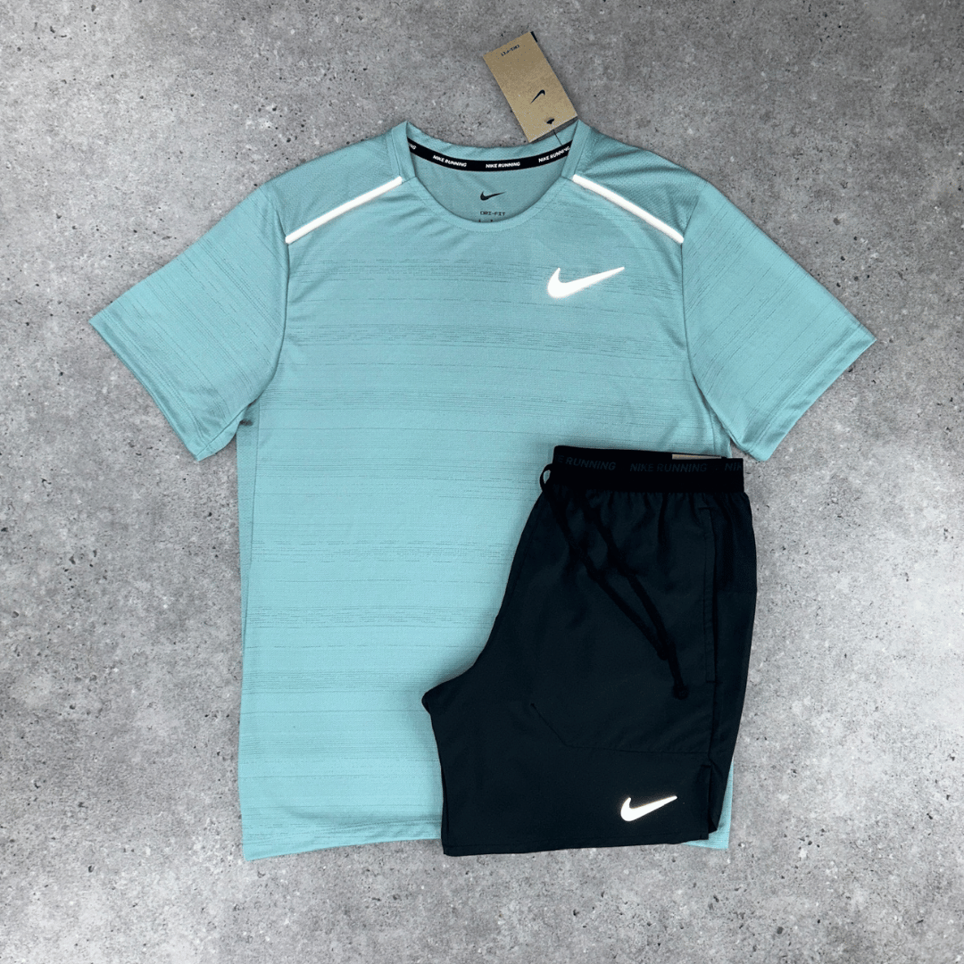 Nike miler 1.0 set 'mineral/black'