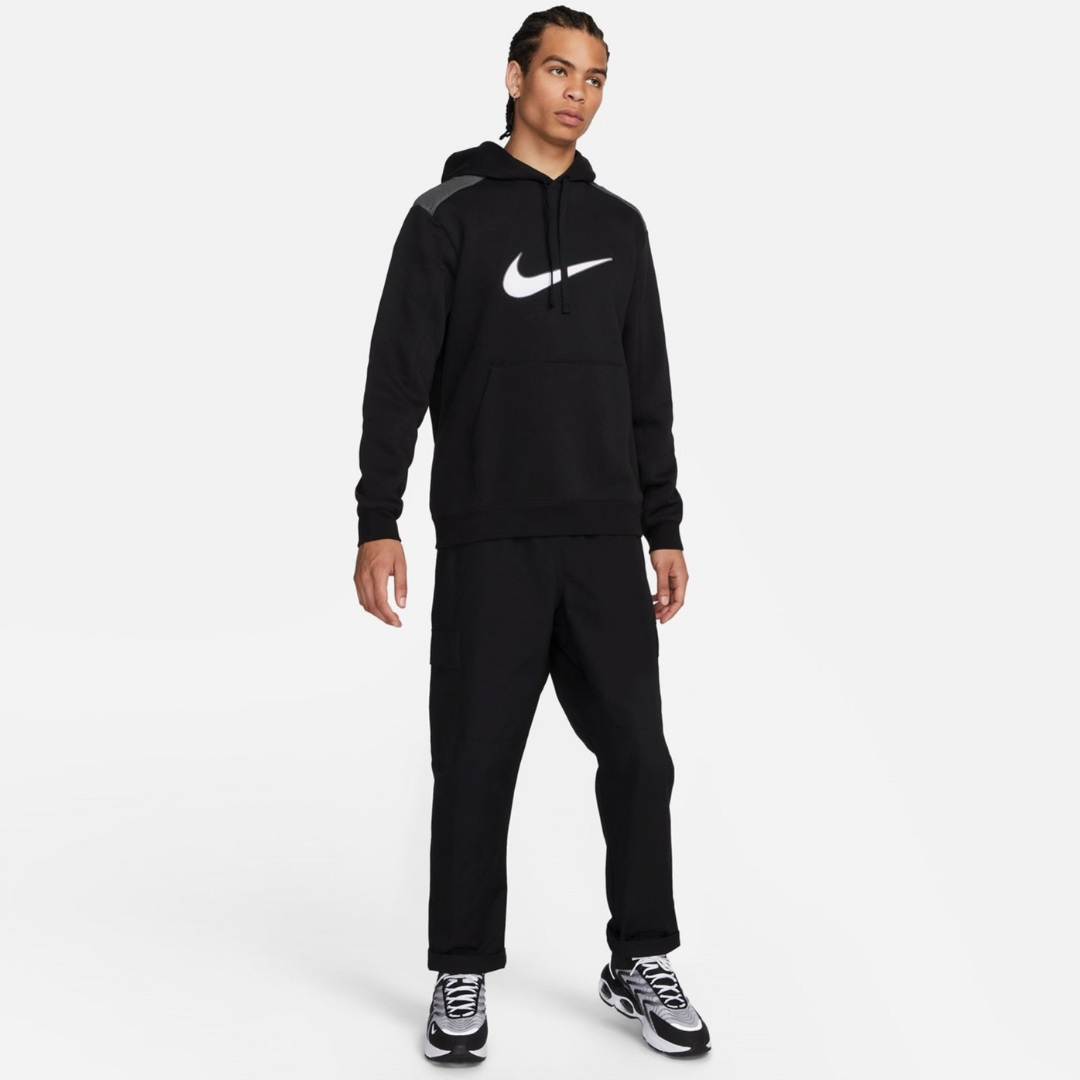 Nike NSW fleece tracksuit set 'black grey'