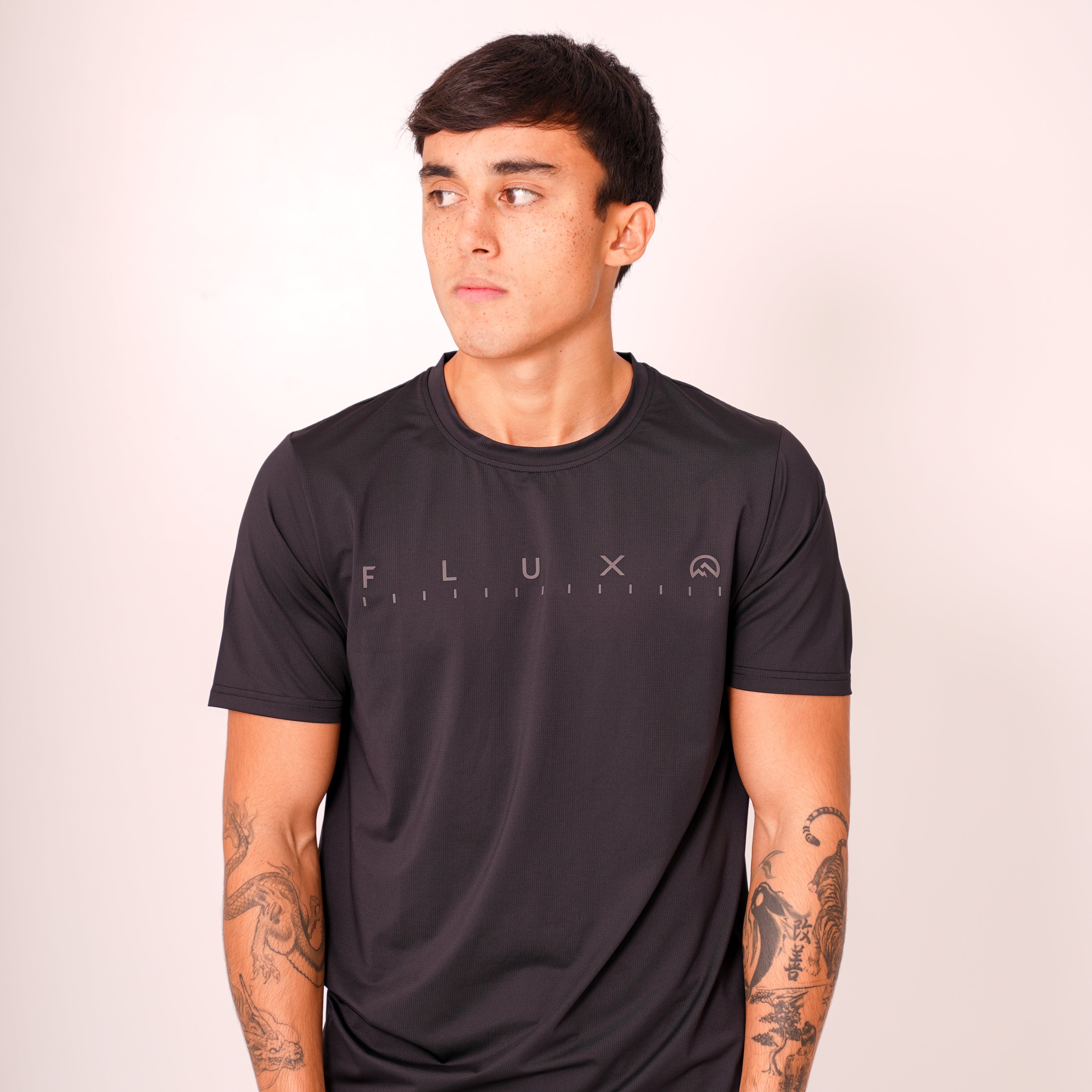 Flux graphic logo t-shirt 'slate' AW25