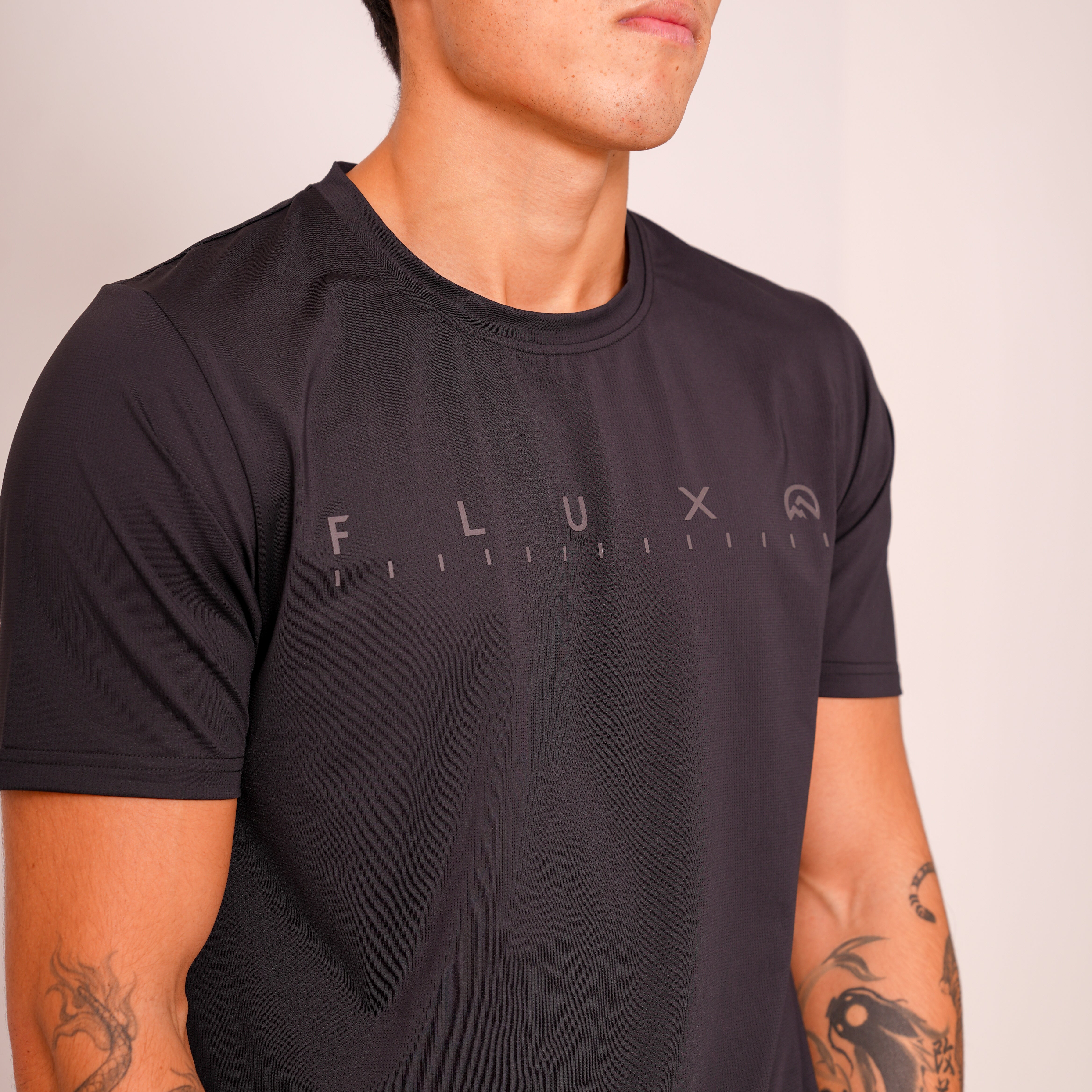 Flux graphic logo t-shirt 'slate' AW25
