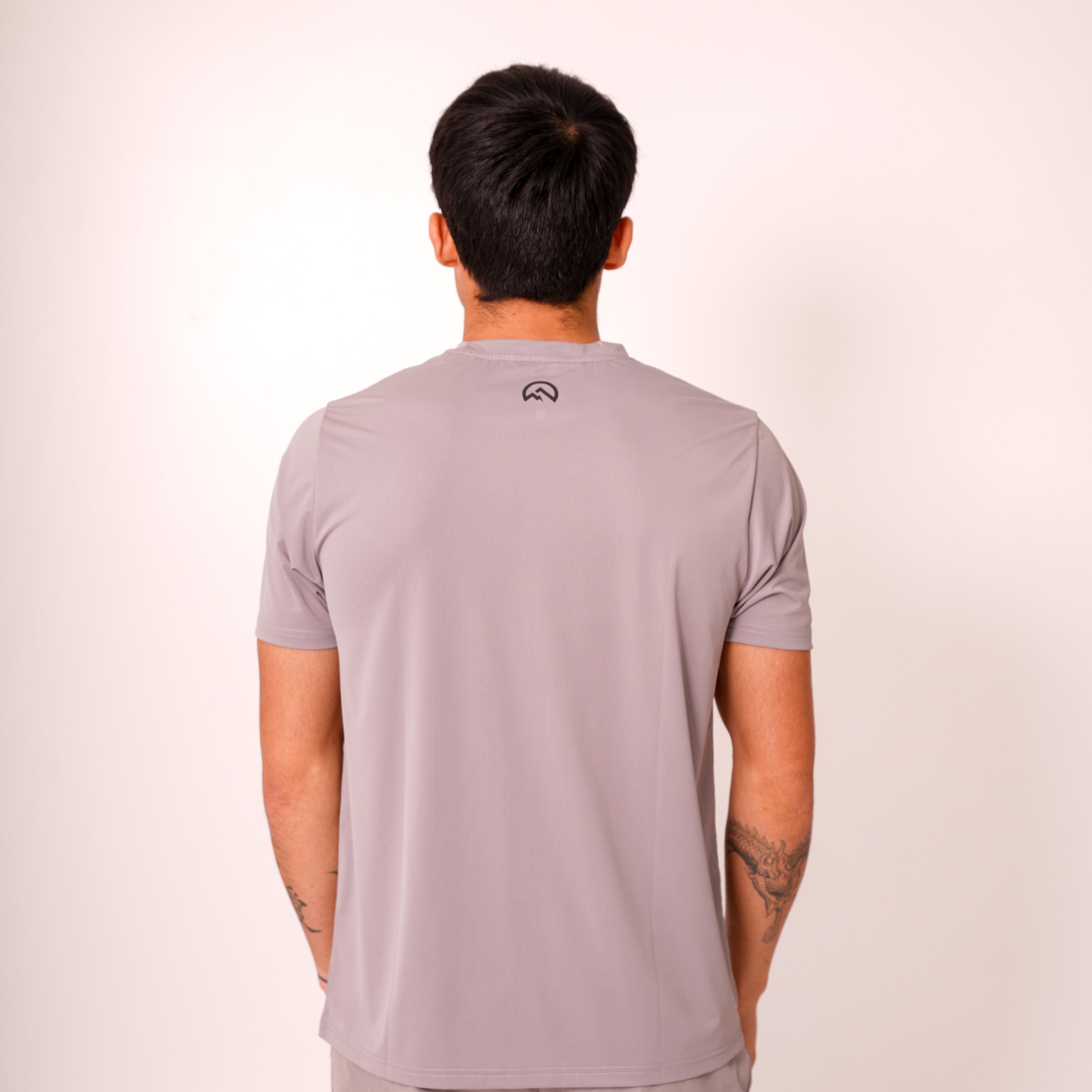 Flux Chest Logo T-Shirt 'Concrete'