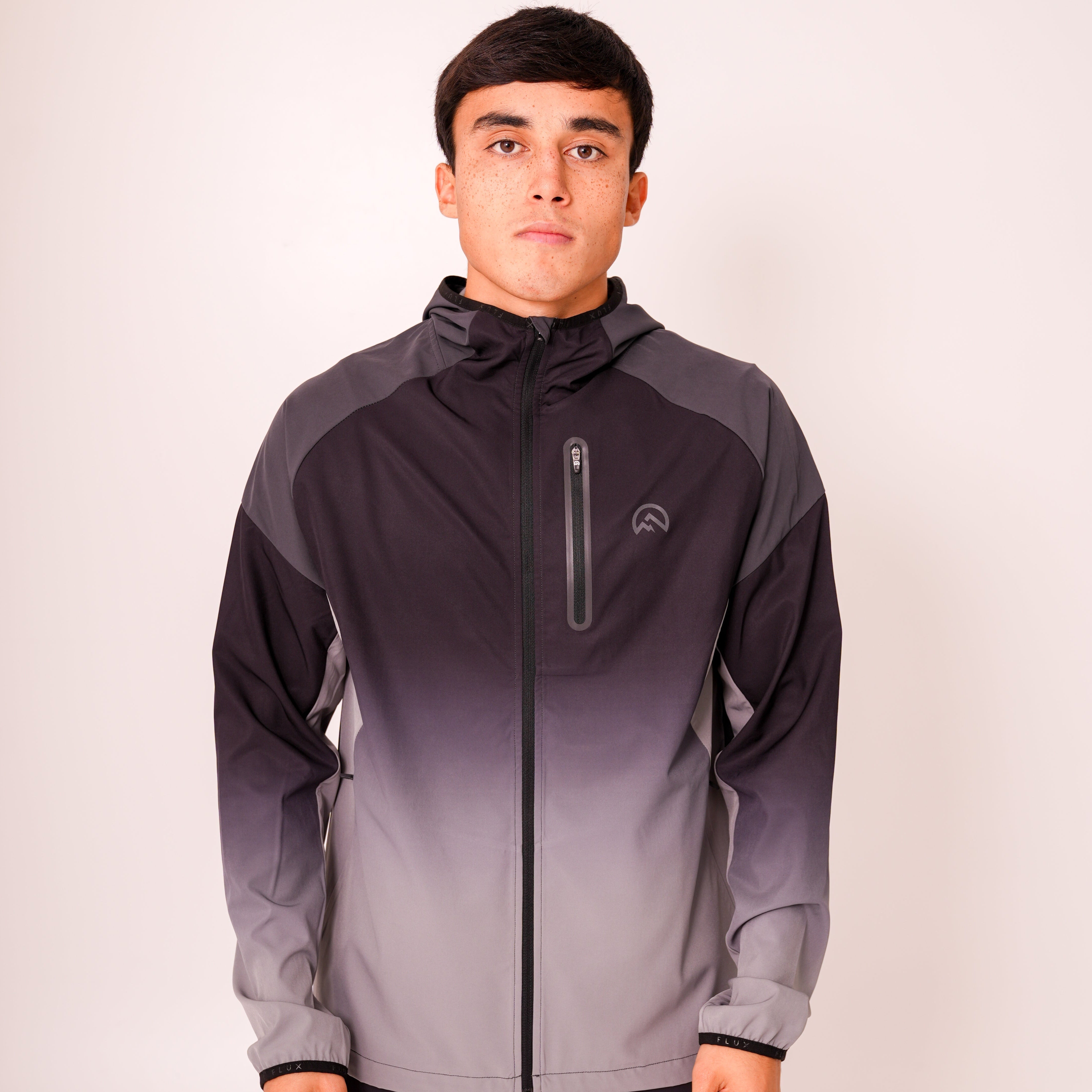 Flux gradient jacket 'slate/aluminium/midnight' AW25