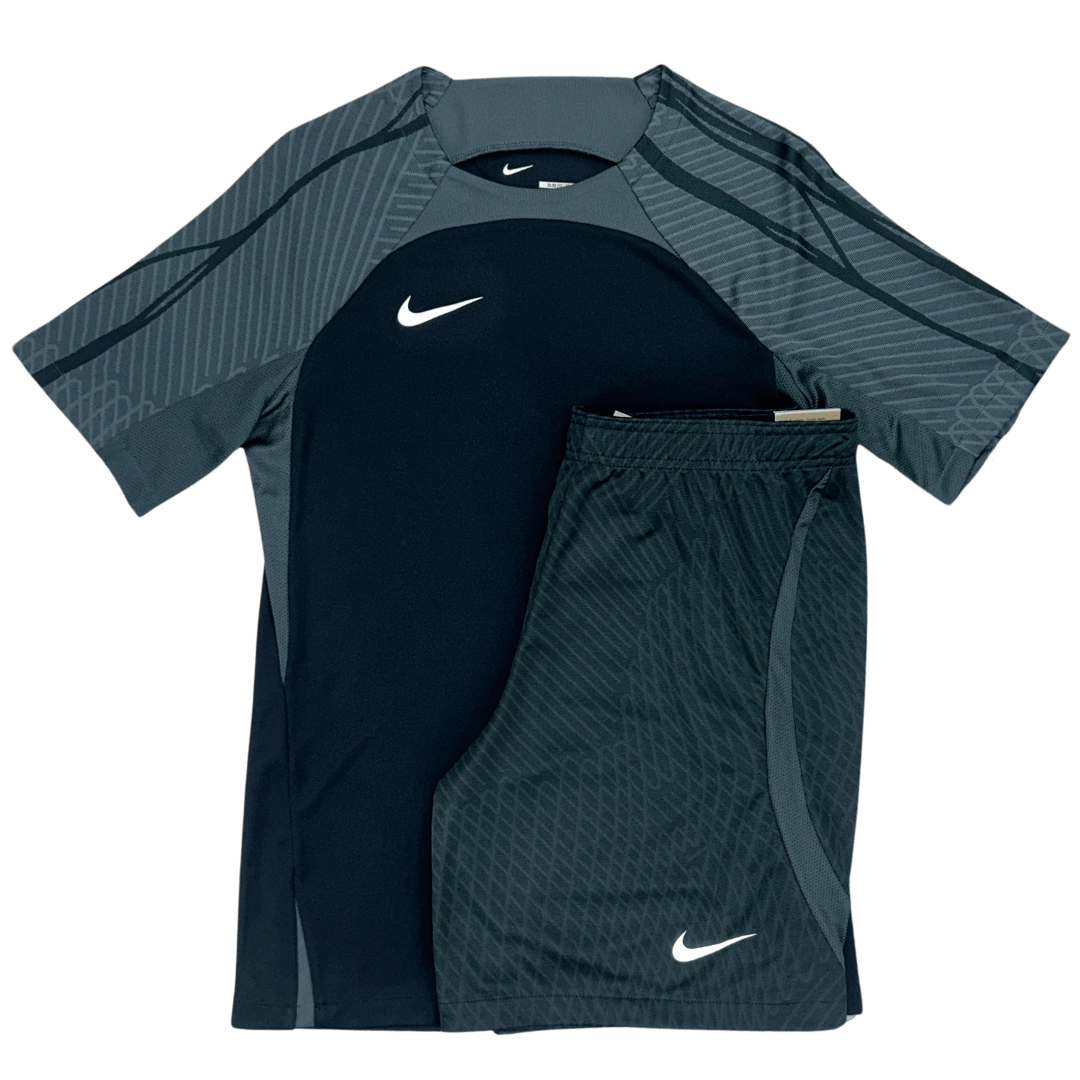 Nike academy strike short set 'black/grey'