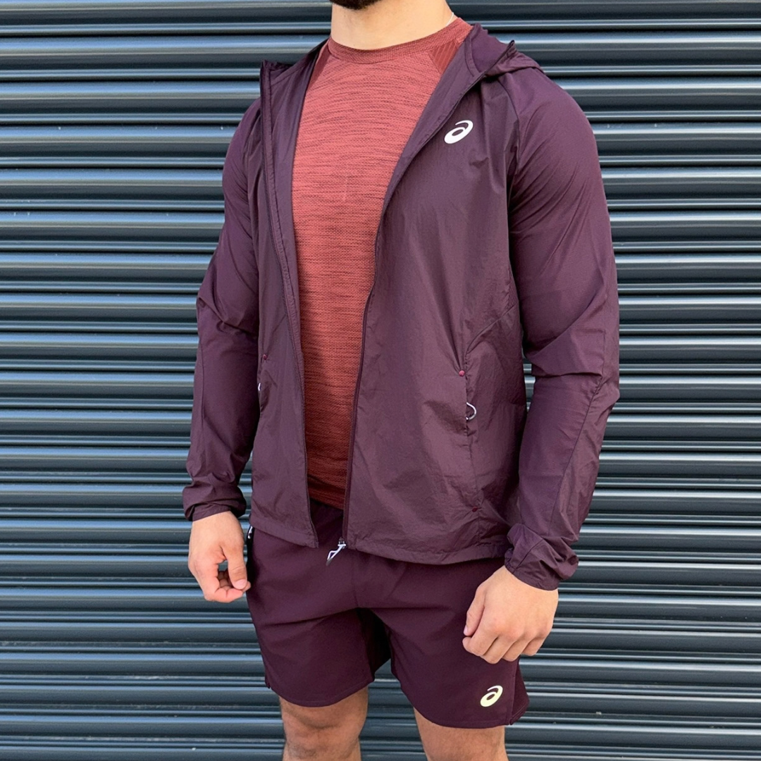 ASICS Road Lightweight Core Shorts Tri-Set 'Dark Currant/Singed Red'