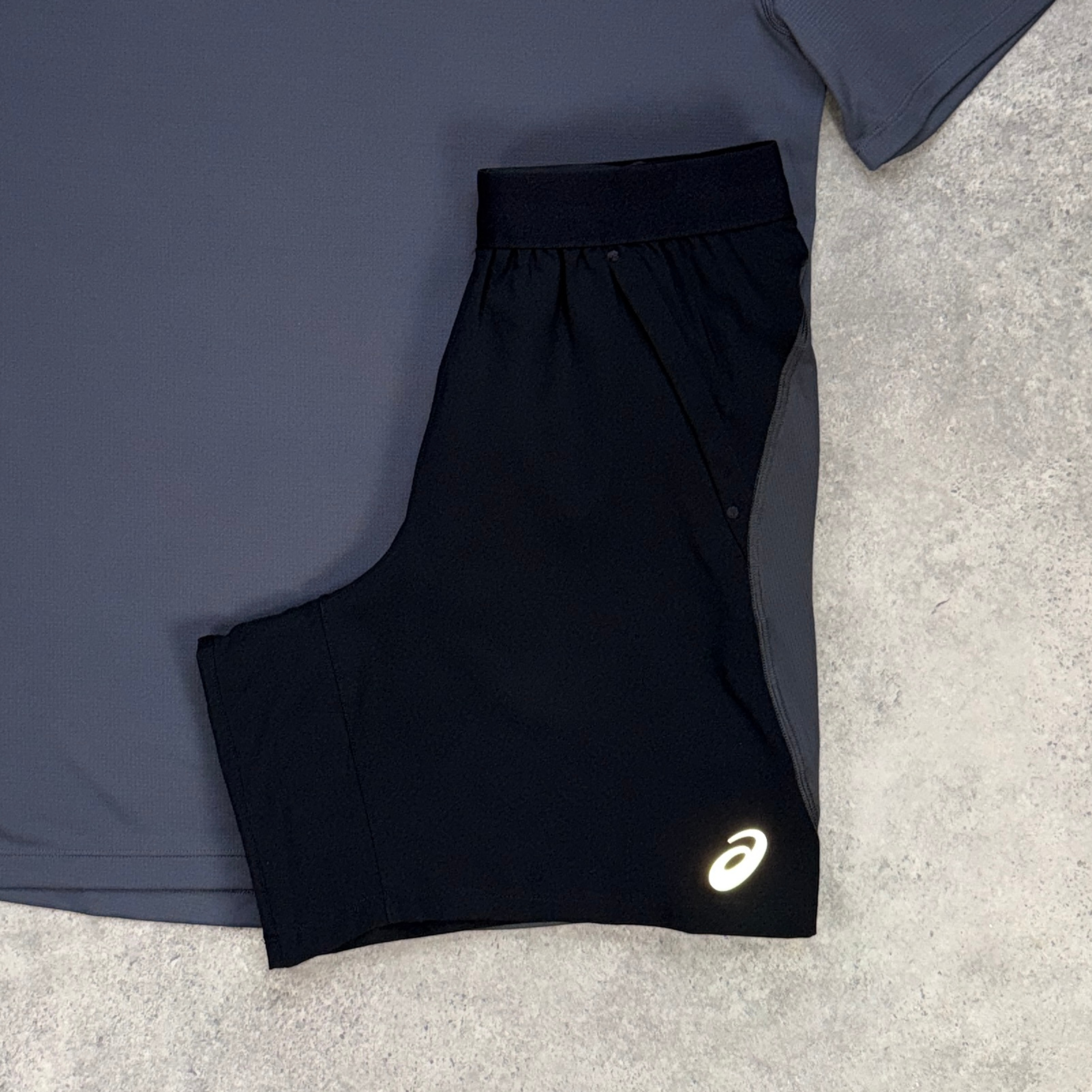 ASICS Core Road Shorts Set 'Grey/Black'