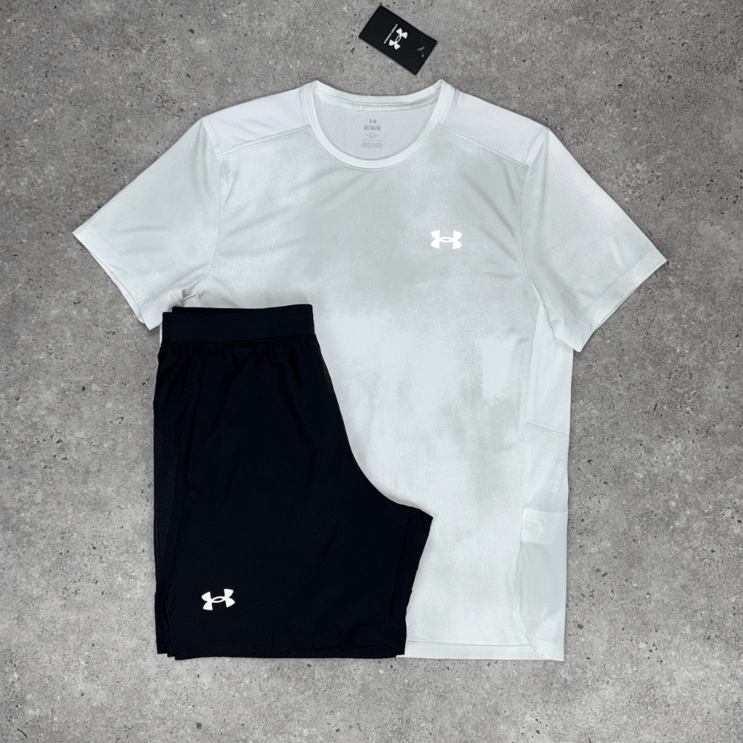 Under armour speed stride set 'white/black'
