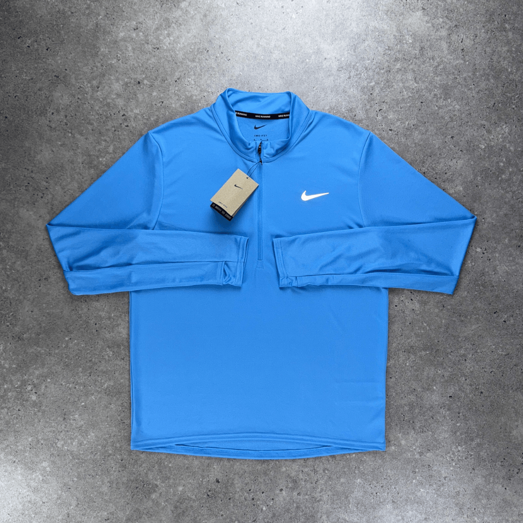 Nike 1/4 zip pacer running top 'university blue'