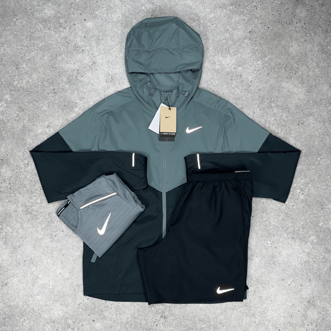 Nike windrunner miler short tri-set 'smoke grey/black