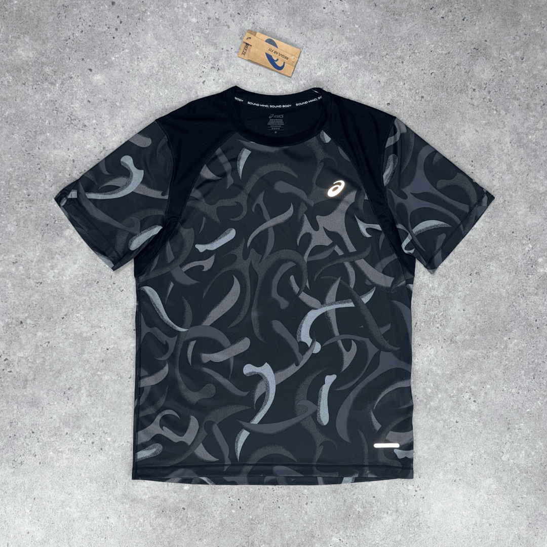 Asics printed t-shirt 'black'