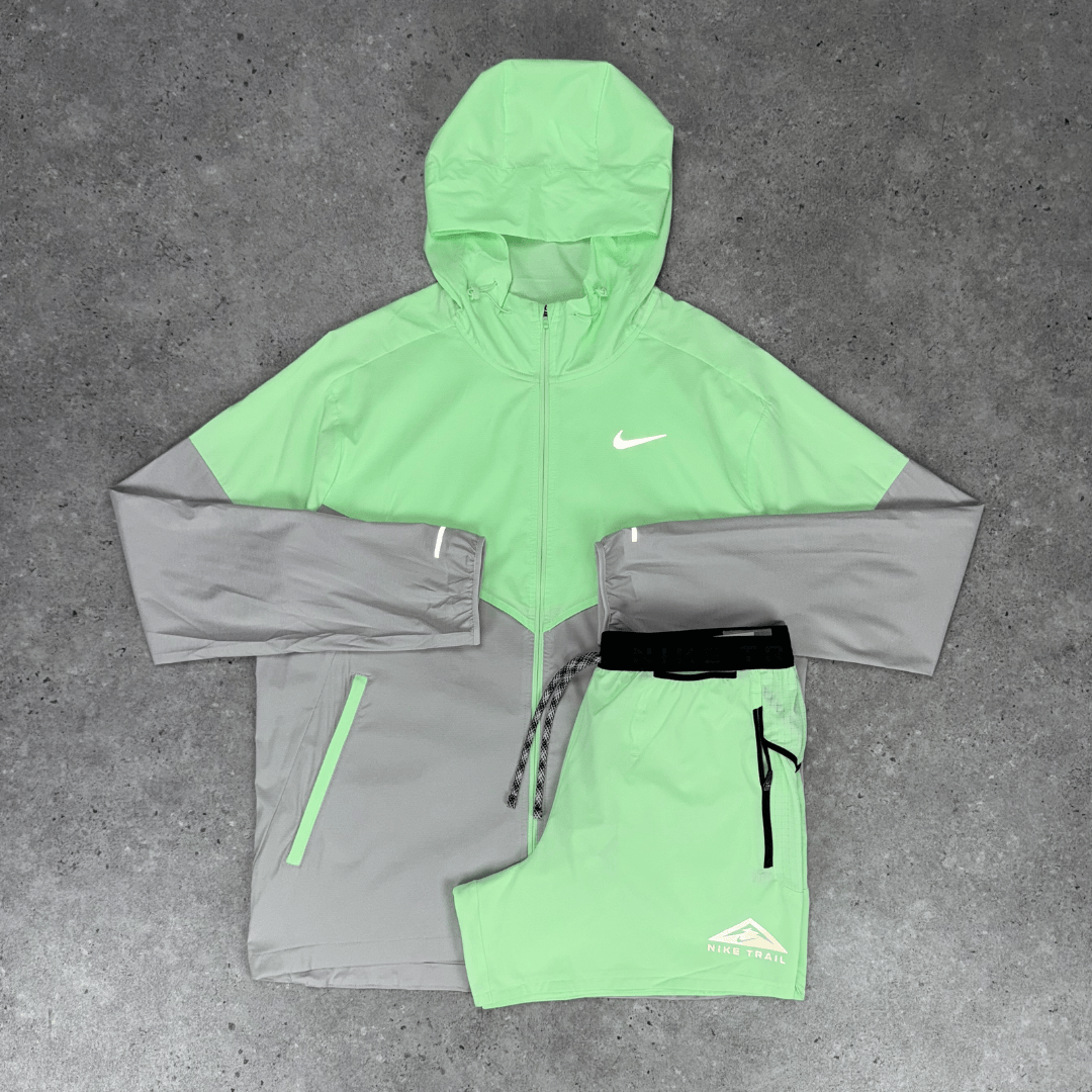 Nike windrunner short set 'vapour green'