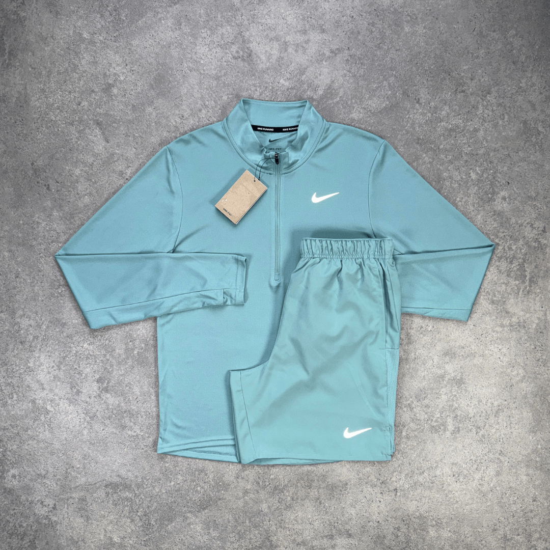 Nike 1/4 Zip Pacer Shorts Set 'Cannon'