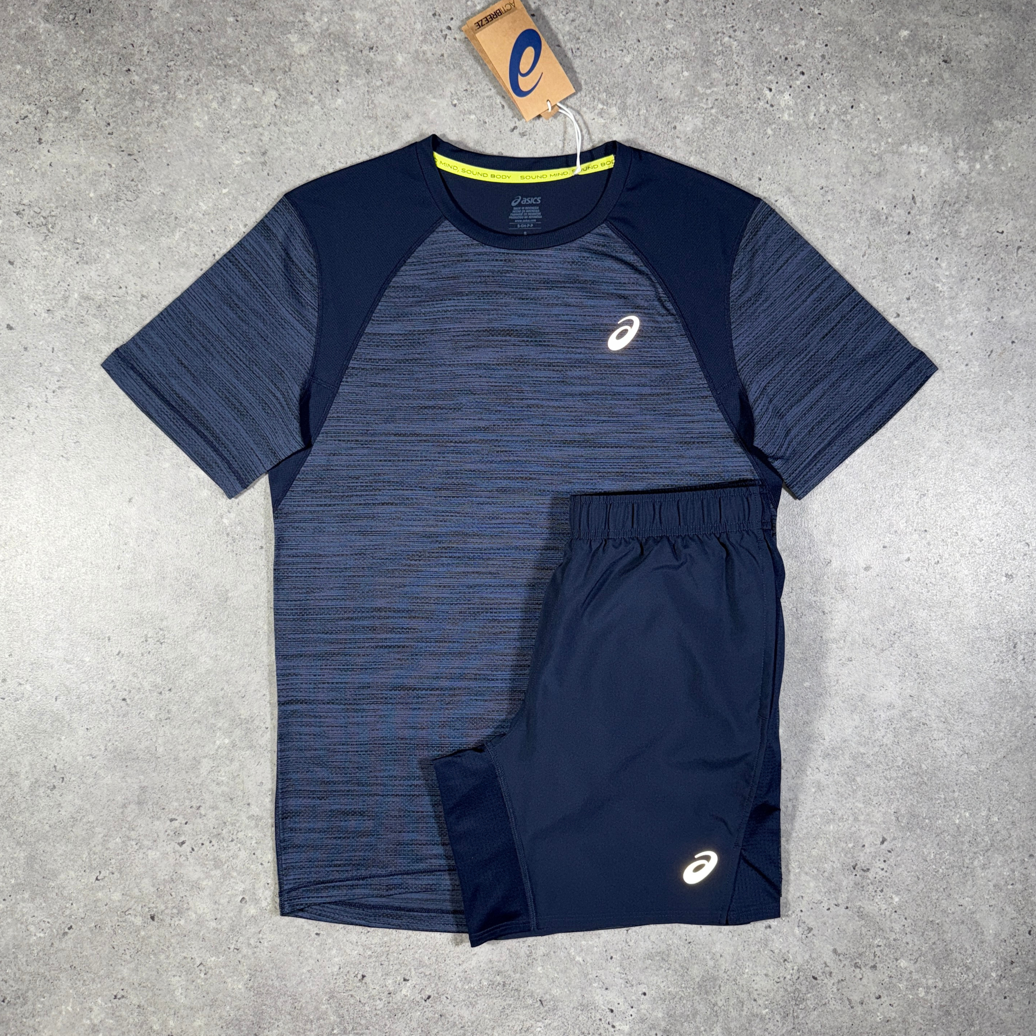 Asics road t-shirt set 'midnight'