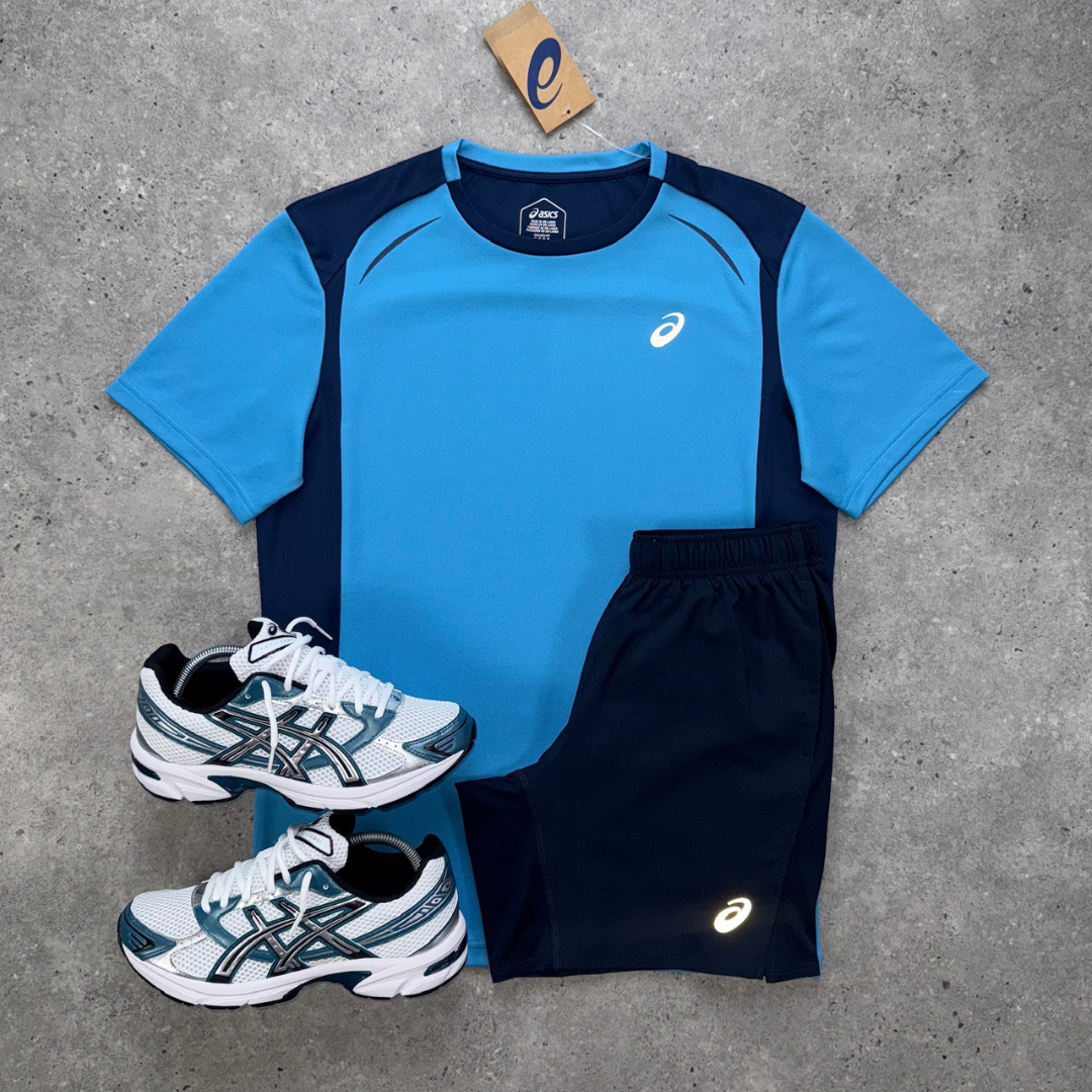 Asics curved seam gel-1130 set 'restful teal'