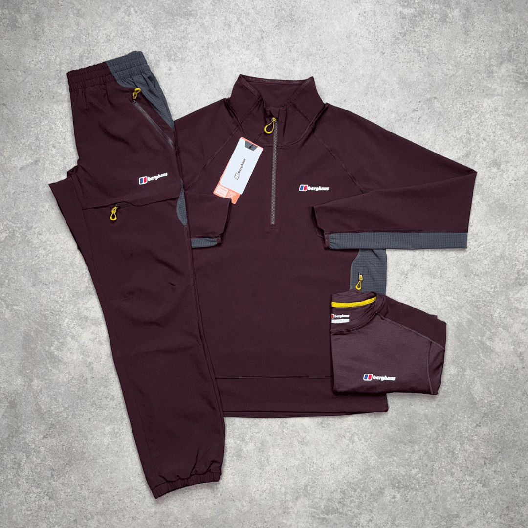 Men's Berghaus Wavertree Half-Zip Tri-Set 'Chakra/Archive Black'