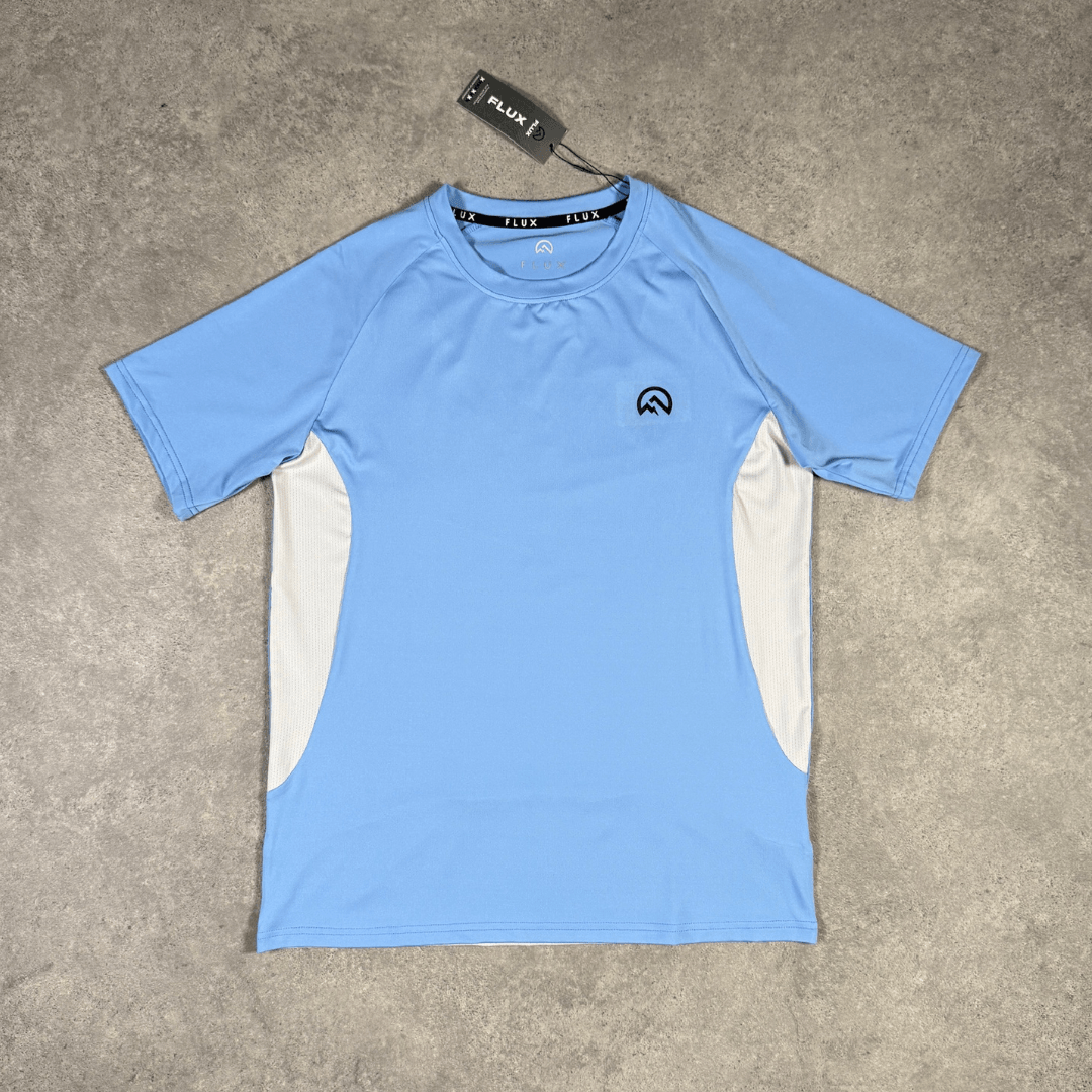 Men's Flux Tech T-Shirt in Baby Blue/Ice