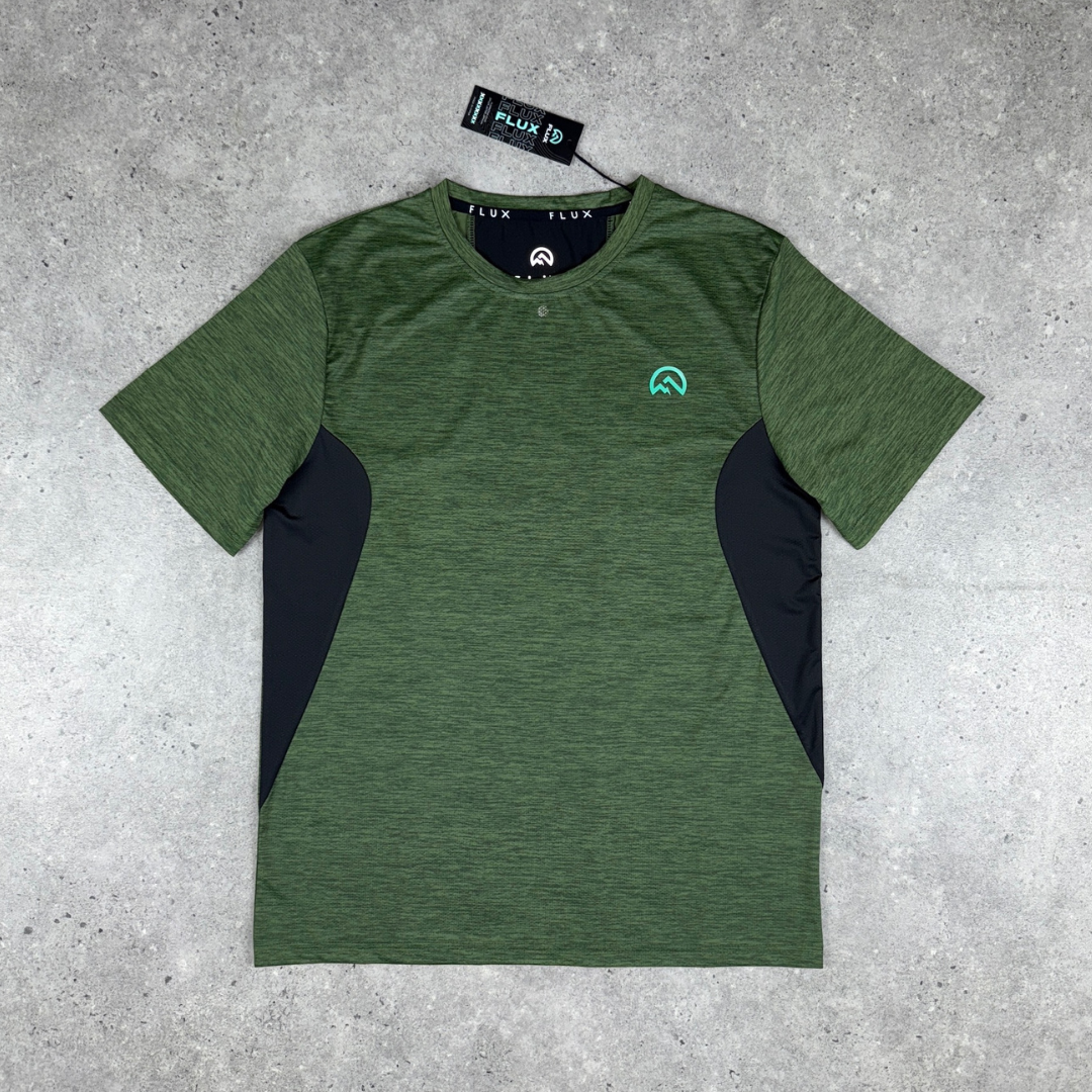 Flux contrast t-shirt 'khaki green' SS25