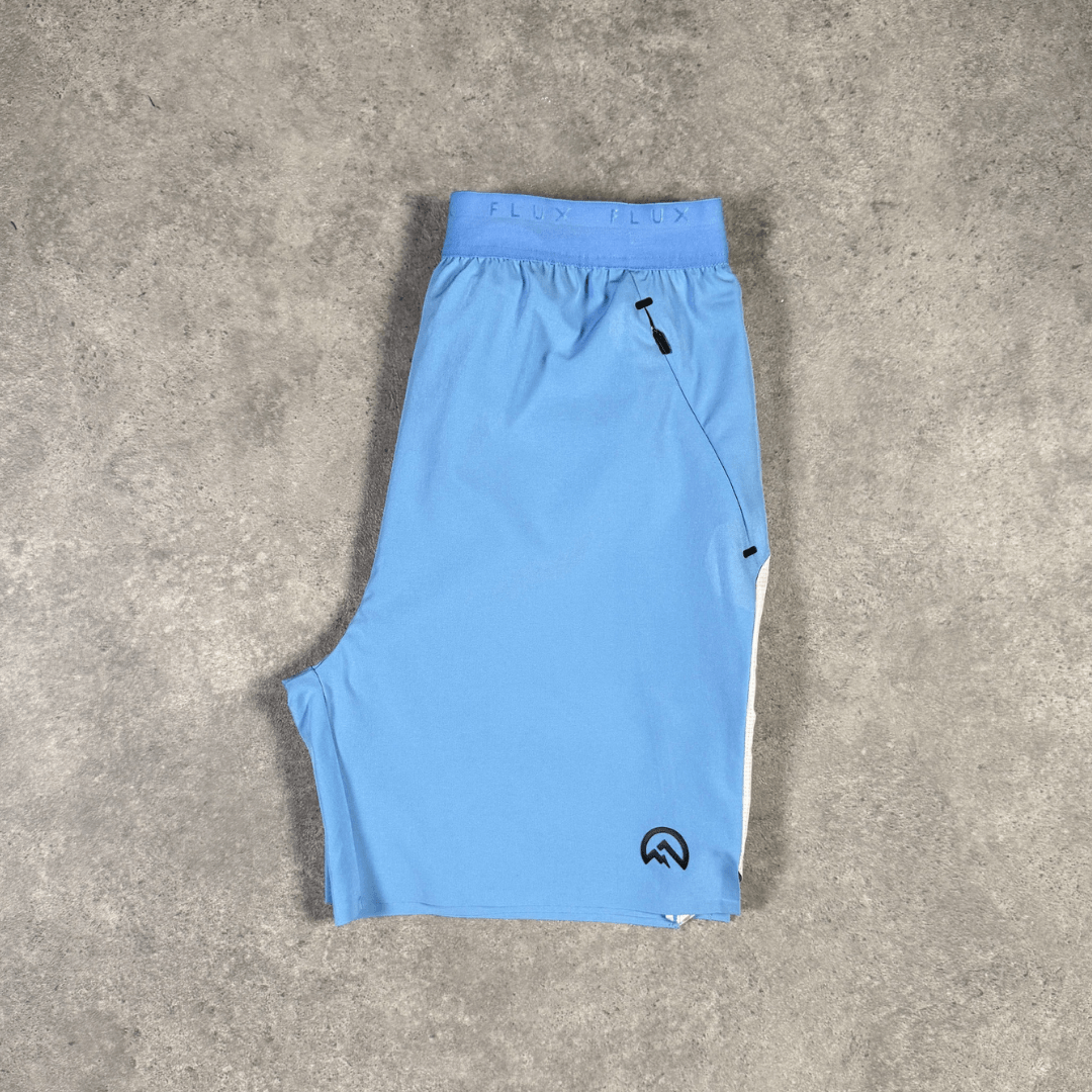 Men's Flux Tech Shorts in Baby Blue/Ice
