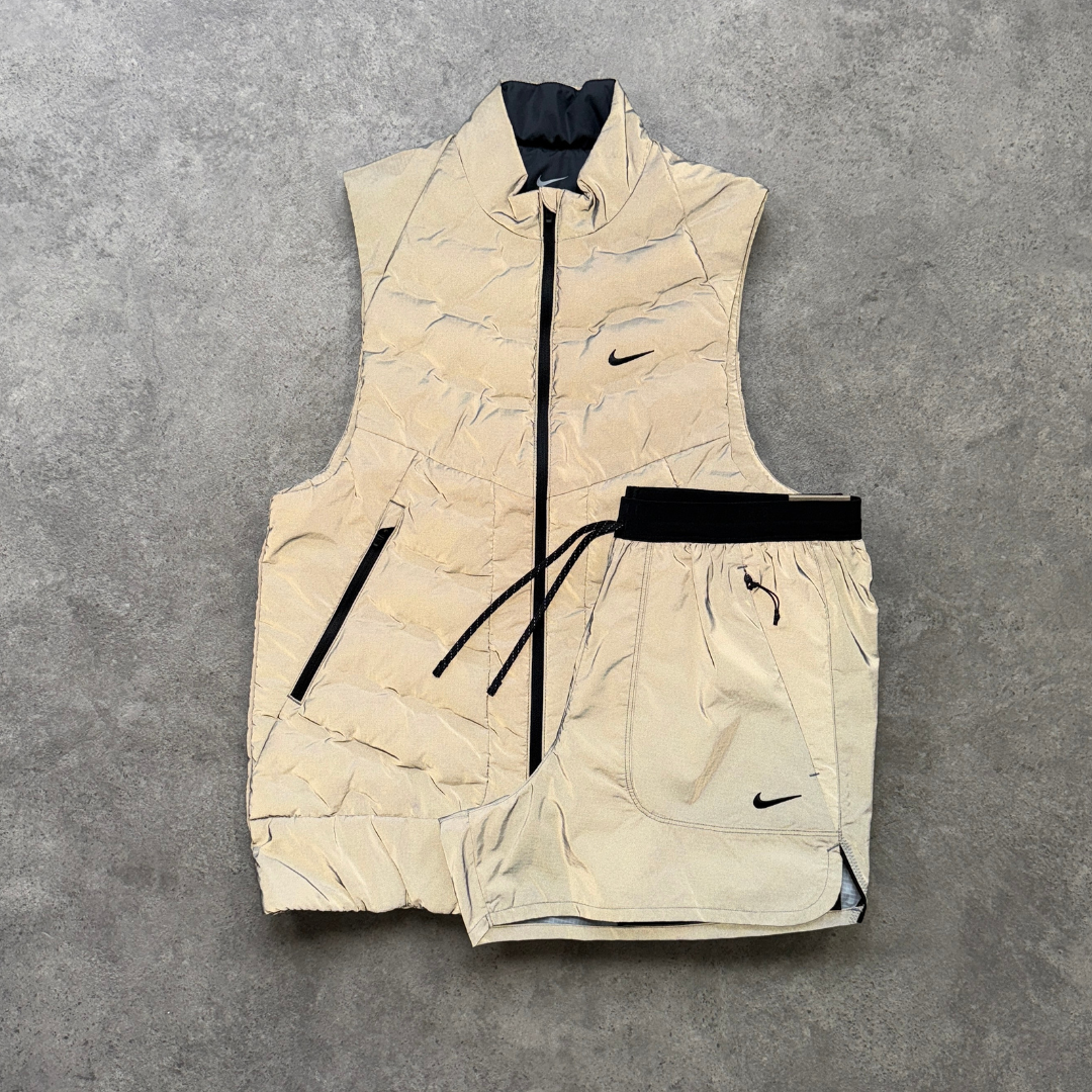 Nike run division 10cm 2in1 reflective shorts 'reflect silver'