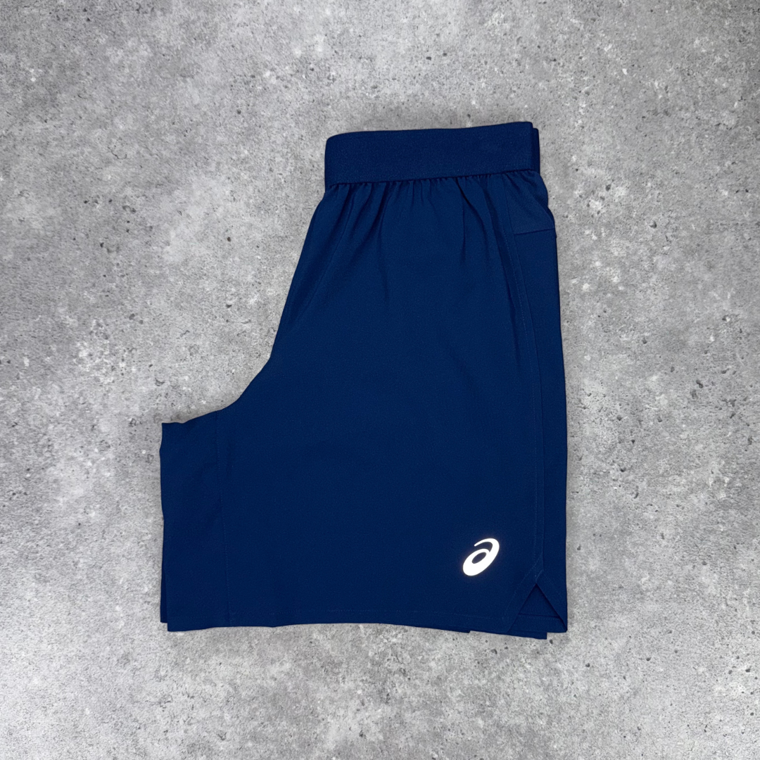 Asics road short 13cm 'blue expanse'