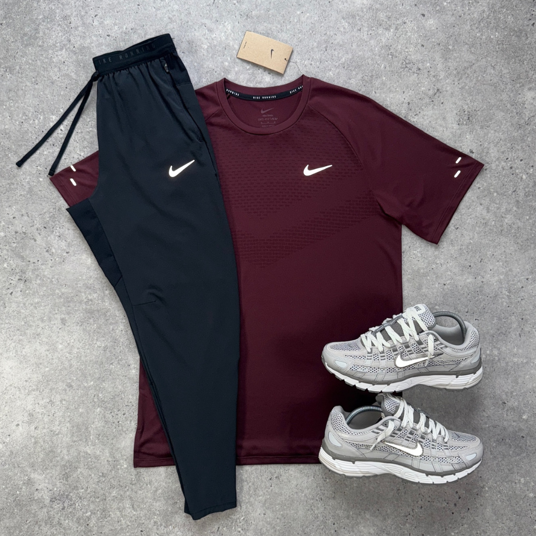 Nike stride t-shirt p-6000 set 'iron ore'