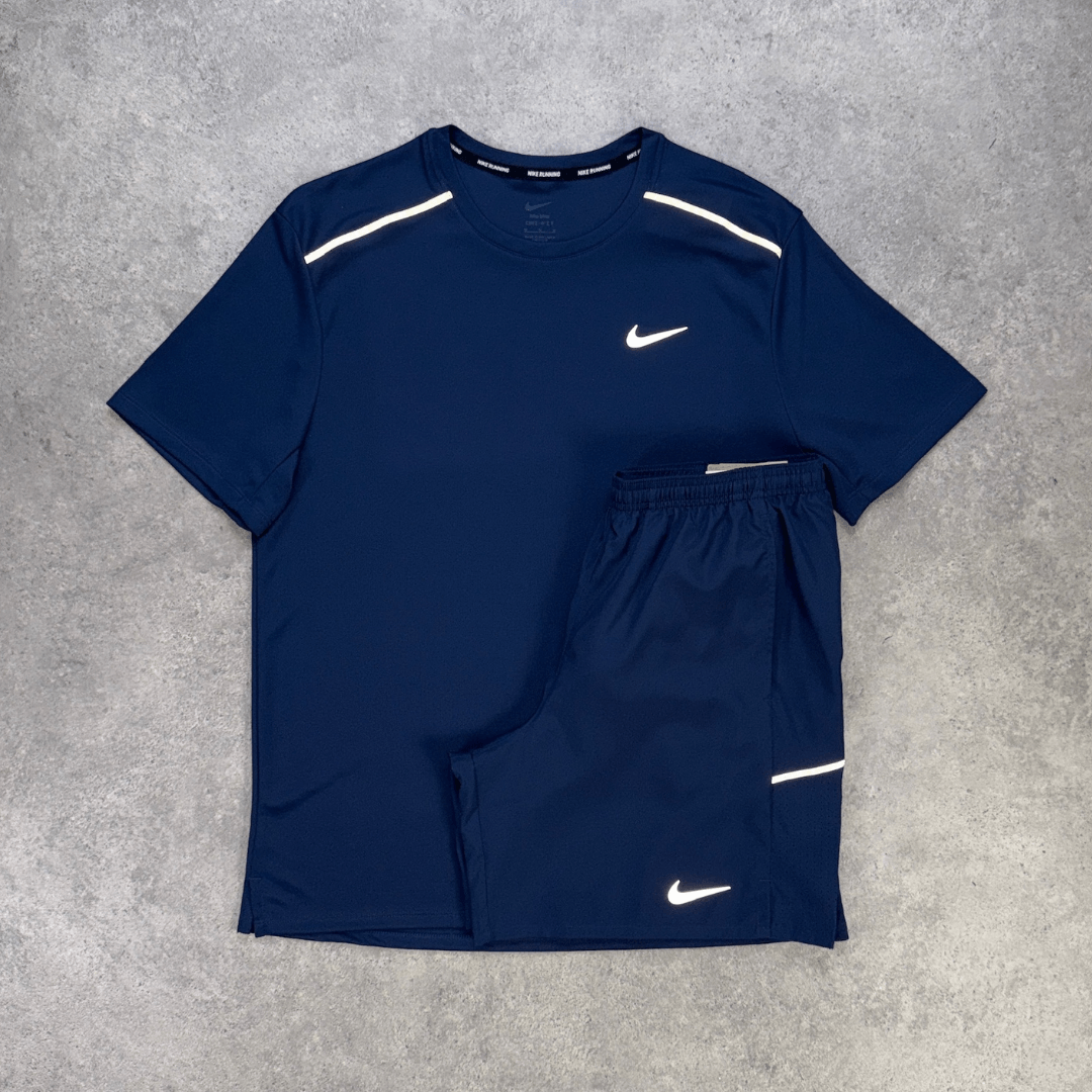 Men's Nike Miler 1.0 Shorts Set 'Midnight'