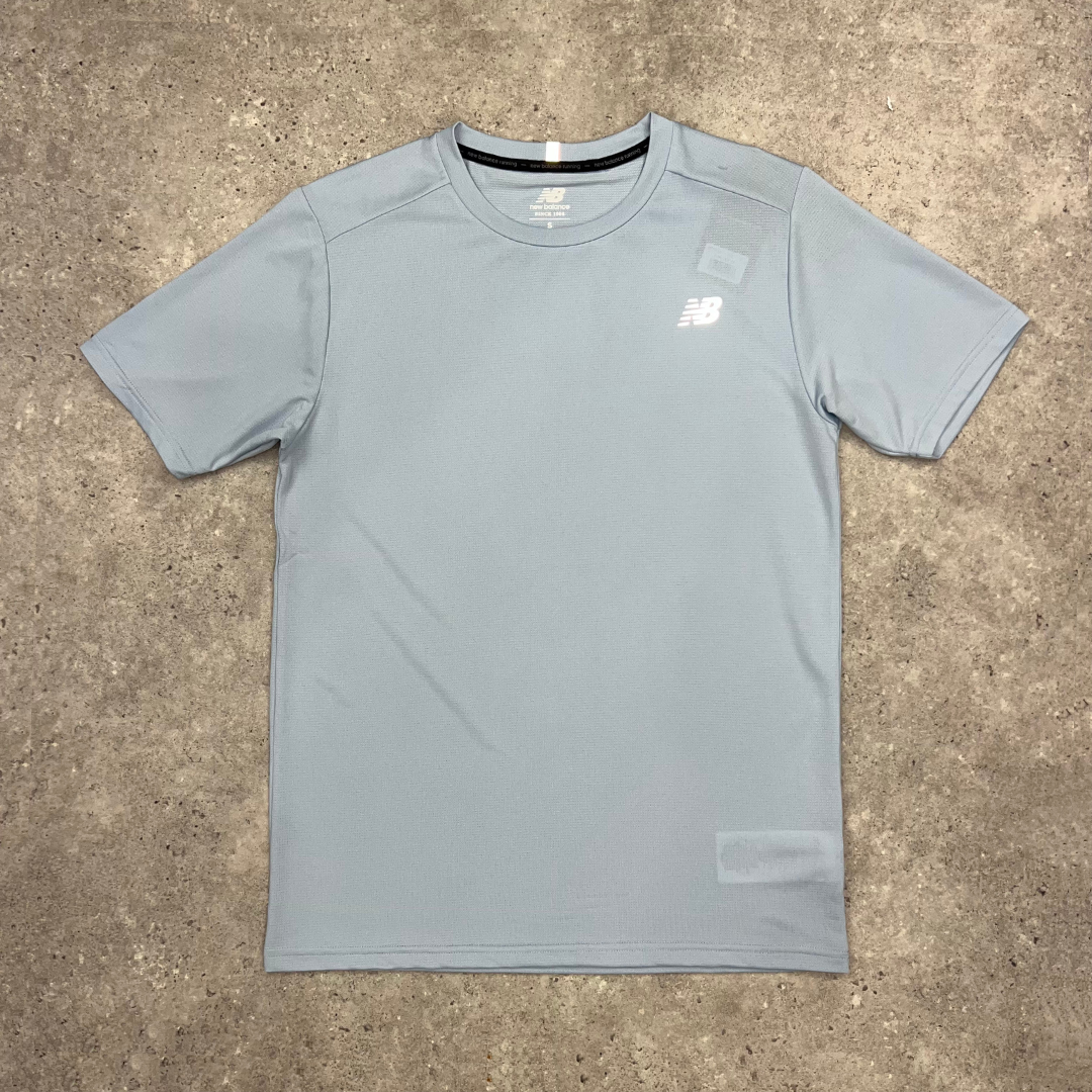 New balance core run t-shirt 'light blue'