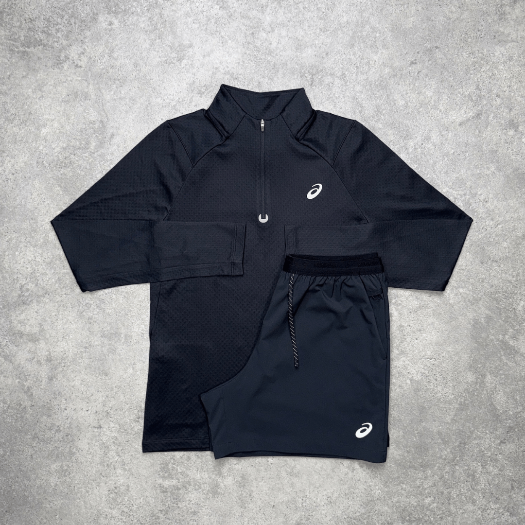 Men's ASICS Lycra Glow Shorts Set 'Black'